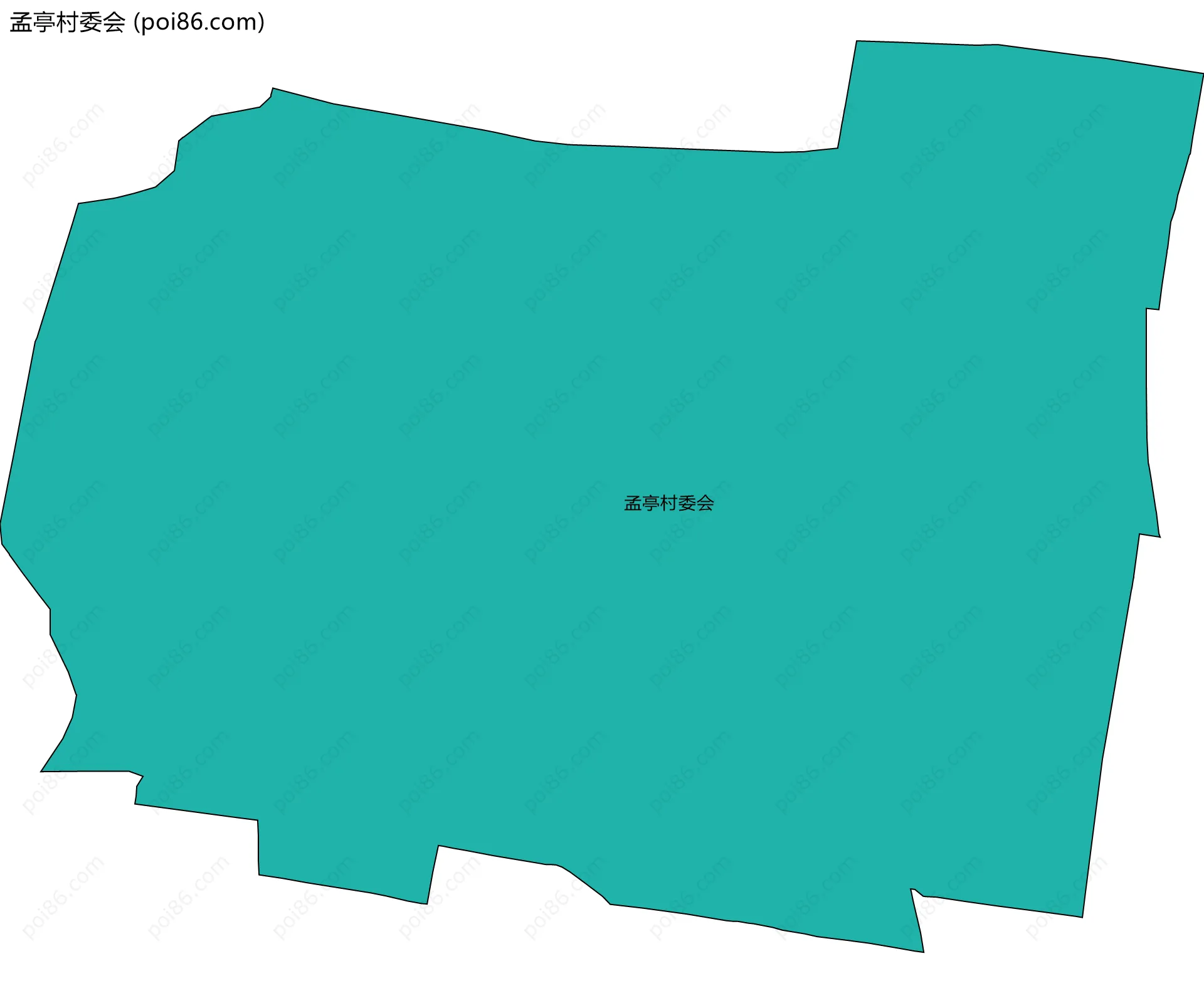 孟亭村委会边界地图