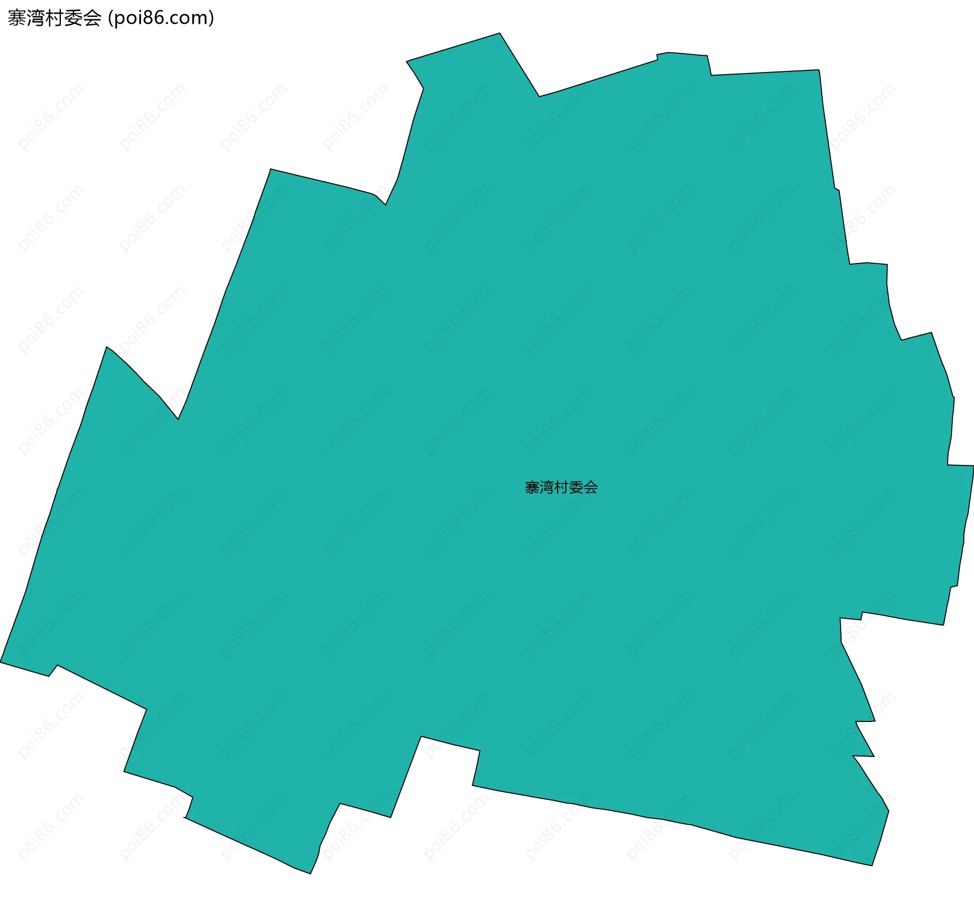 寨湾村委会边界地图