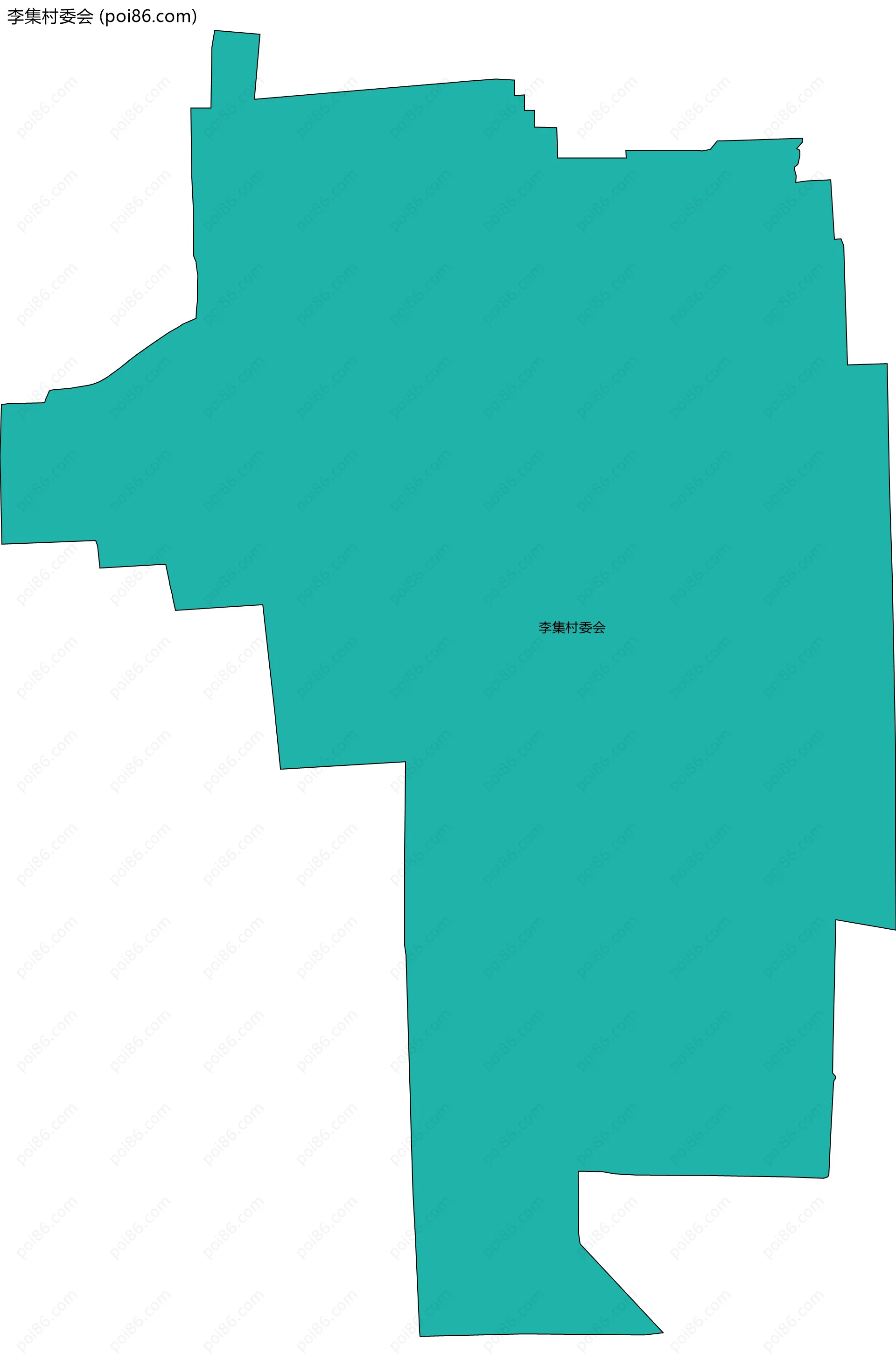 李集村委会边界地图