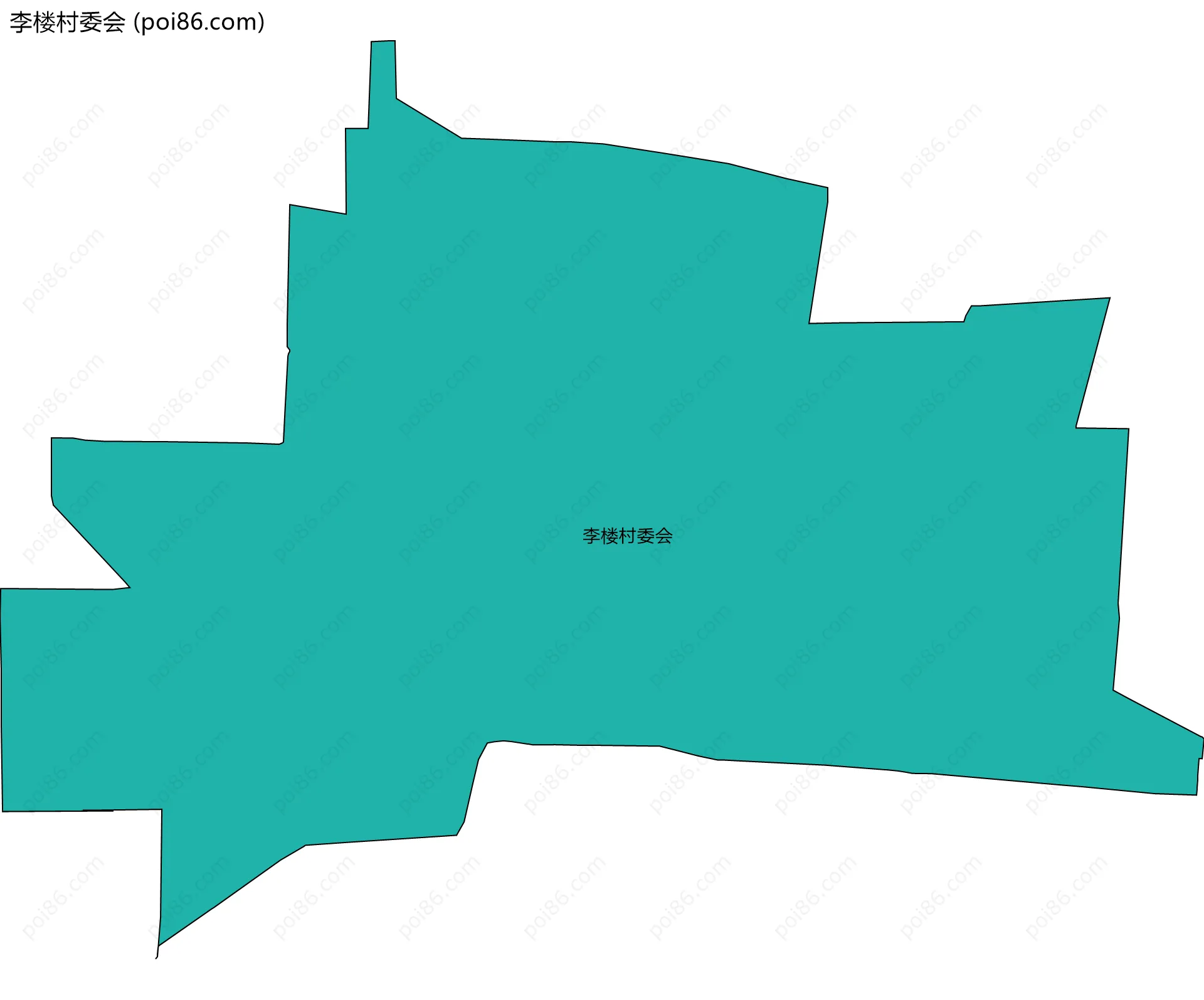 李楼村委会边界地图