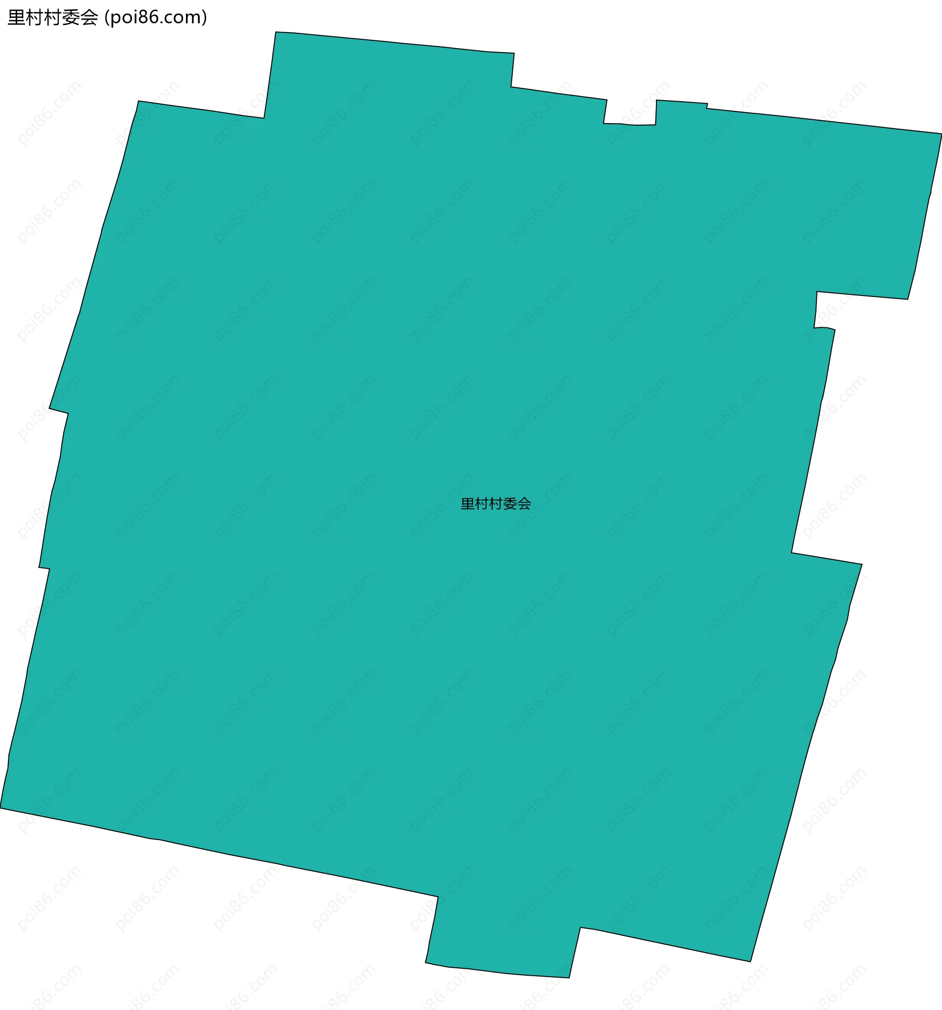 里村村委会边界地图