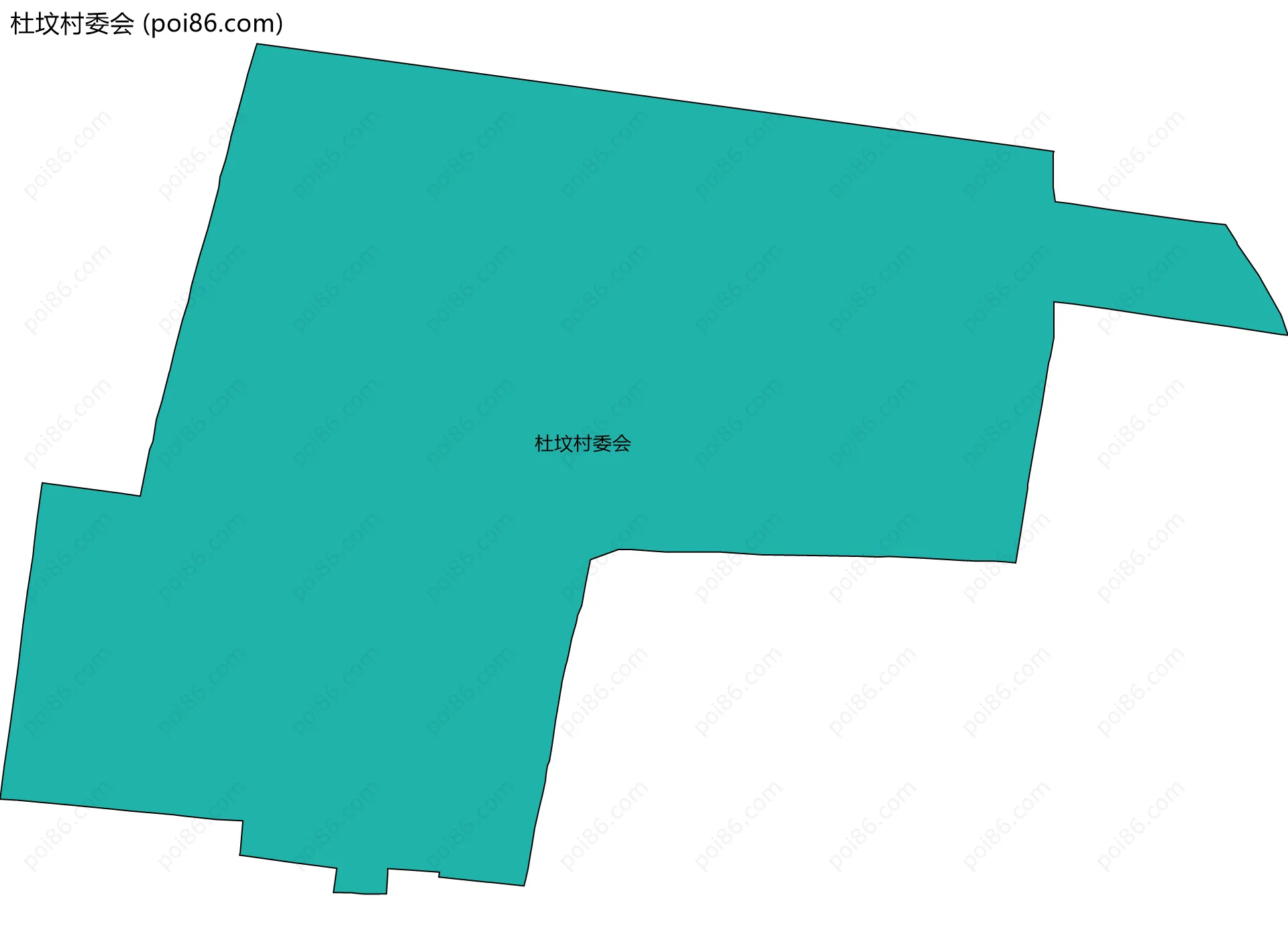 杜坟村委会边界地图