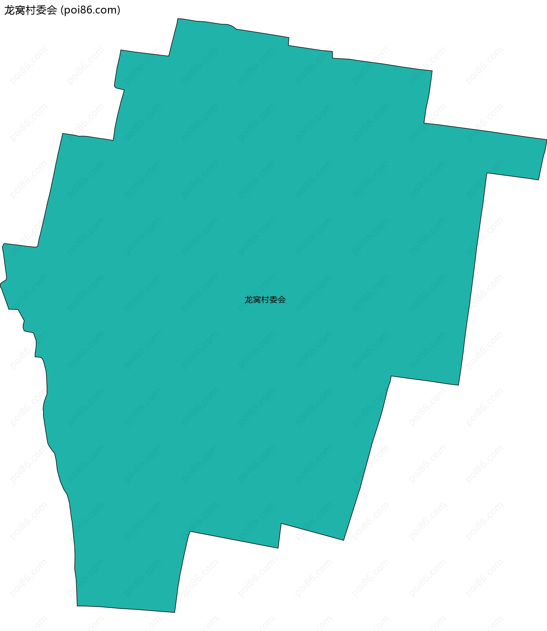 龙窝村委会边界地图