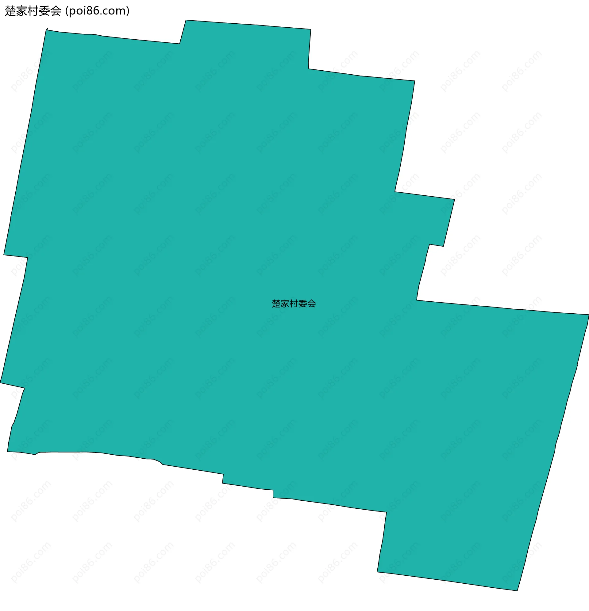 楚家村委会边界地图