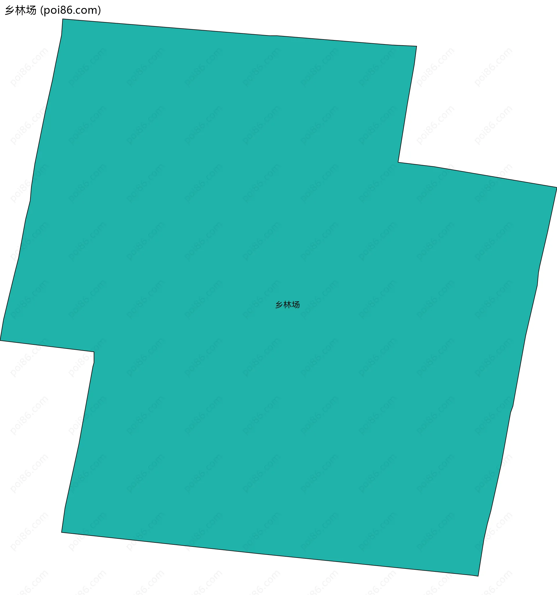 乡林场边界地图