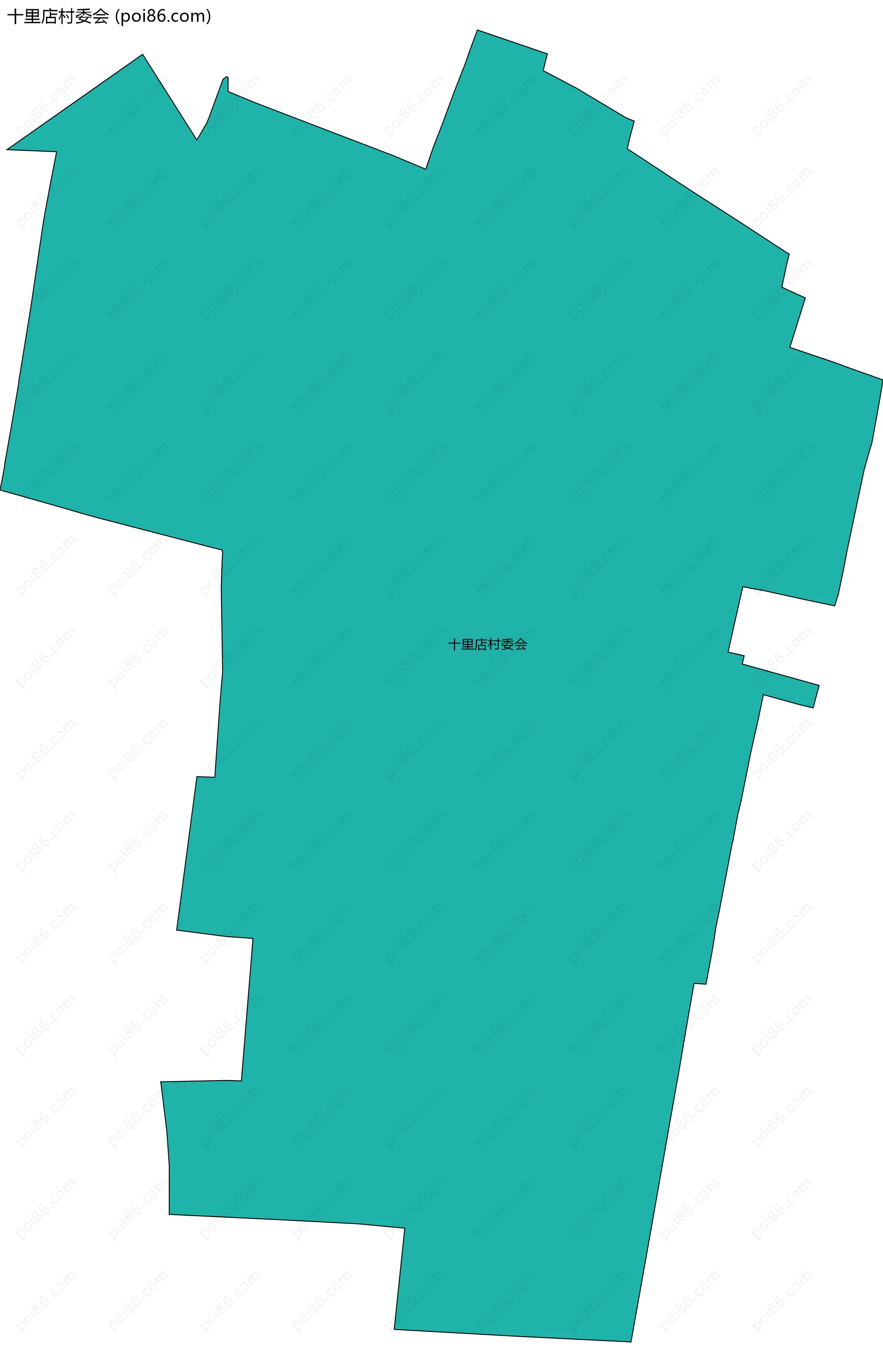 十里店村委会边界地图