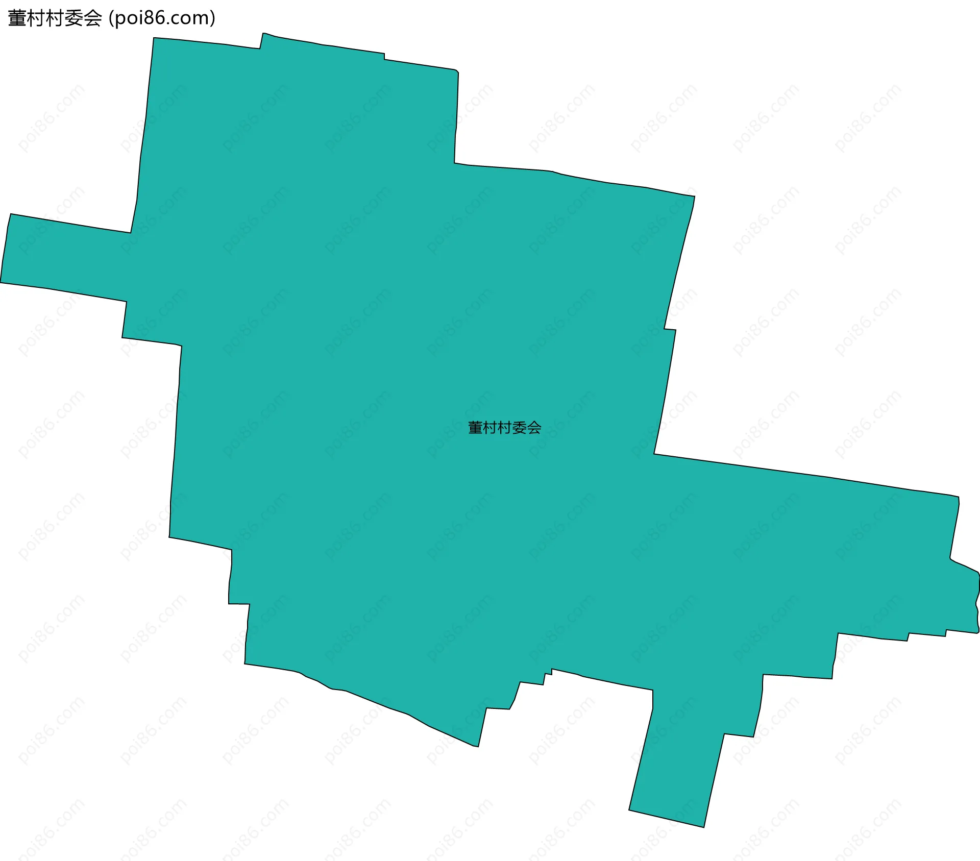 董村村委会边界地图