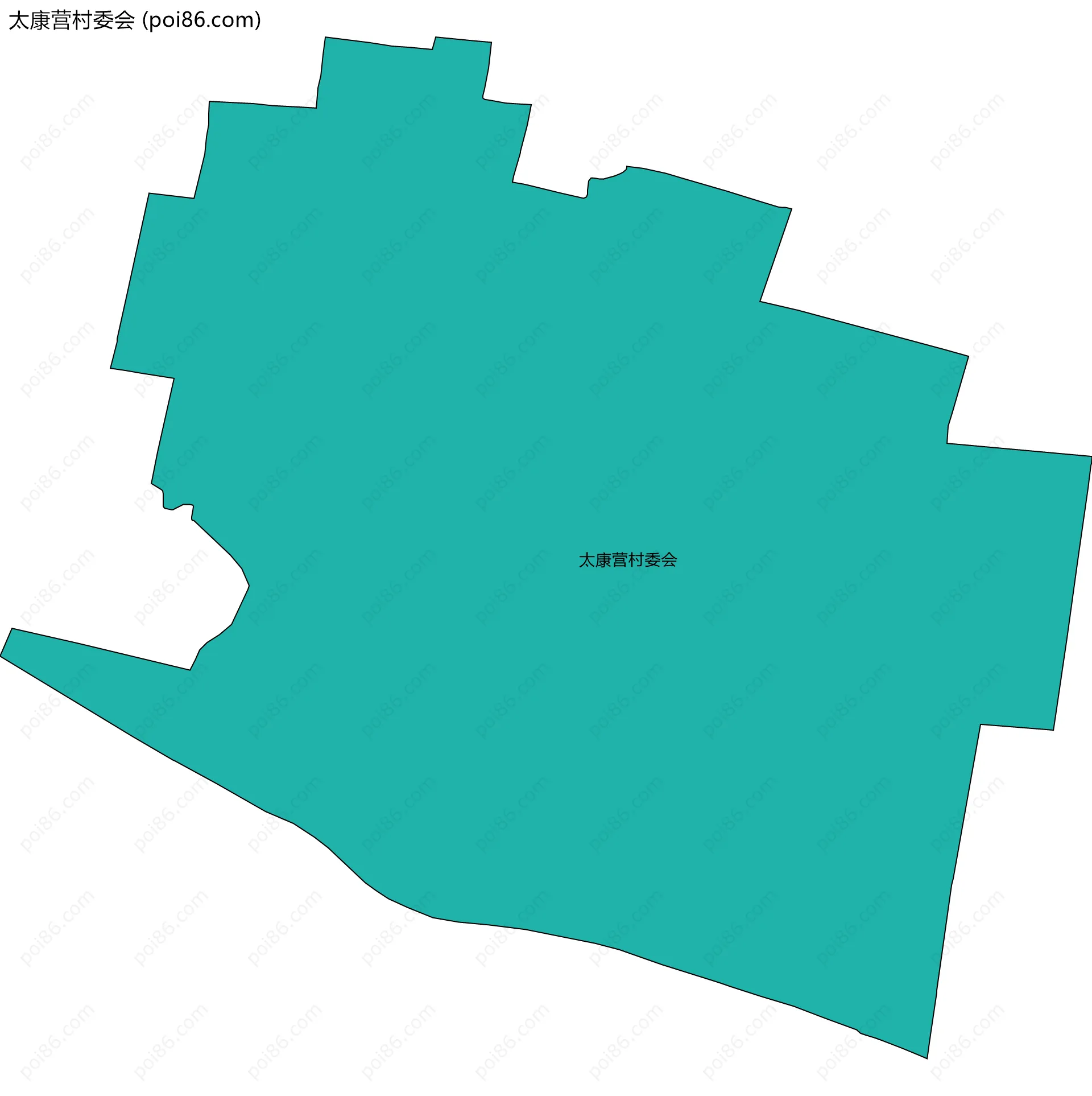 太康营村委会边界地图