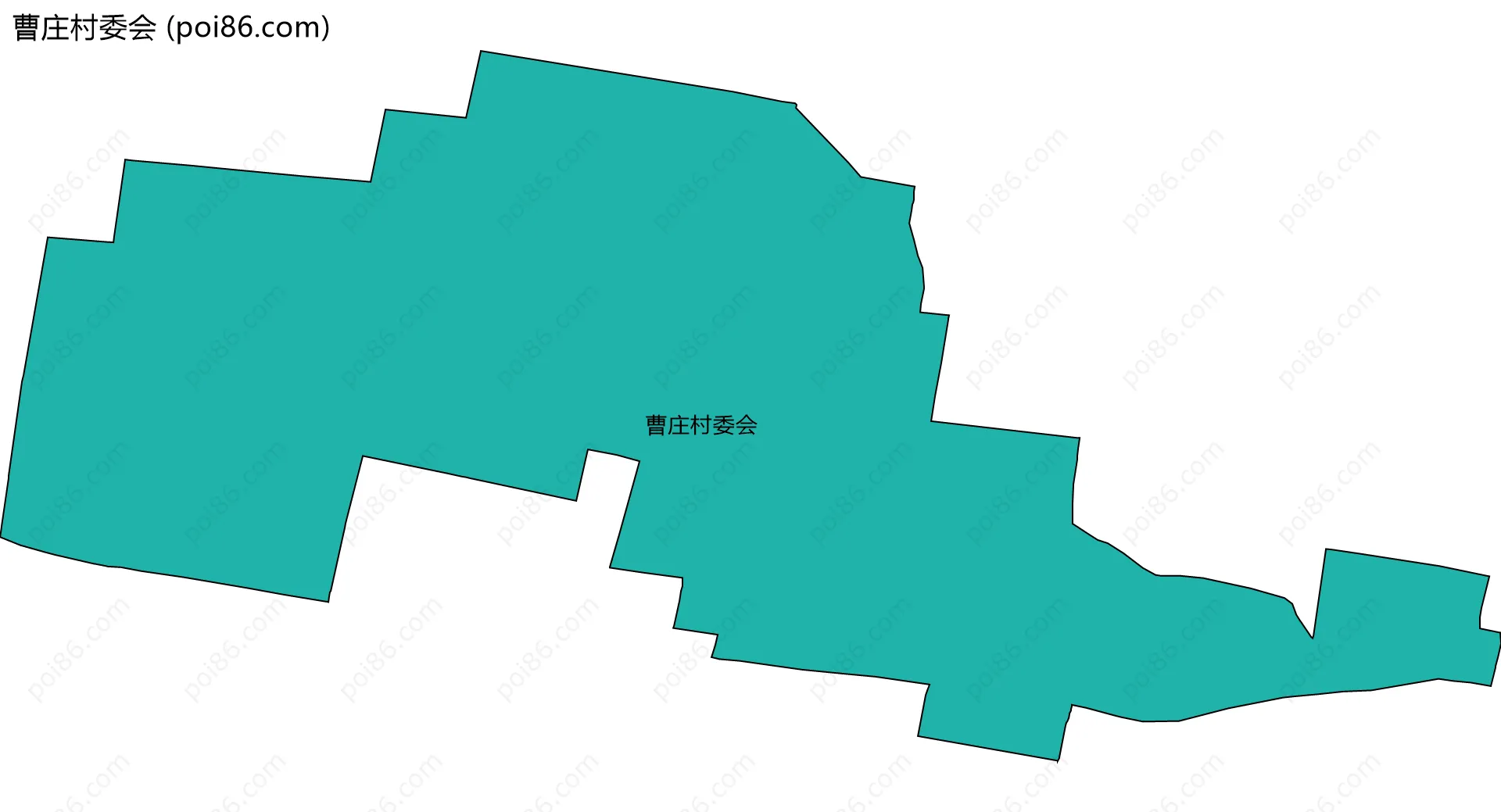 曹庄村委会边界地图