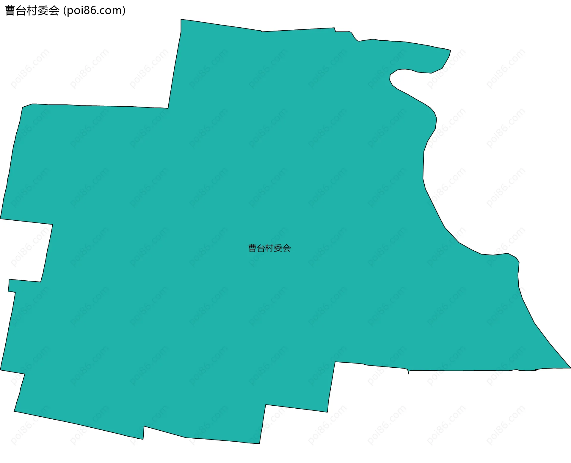 曹台村委会边界地图