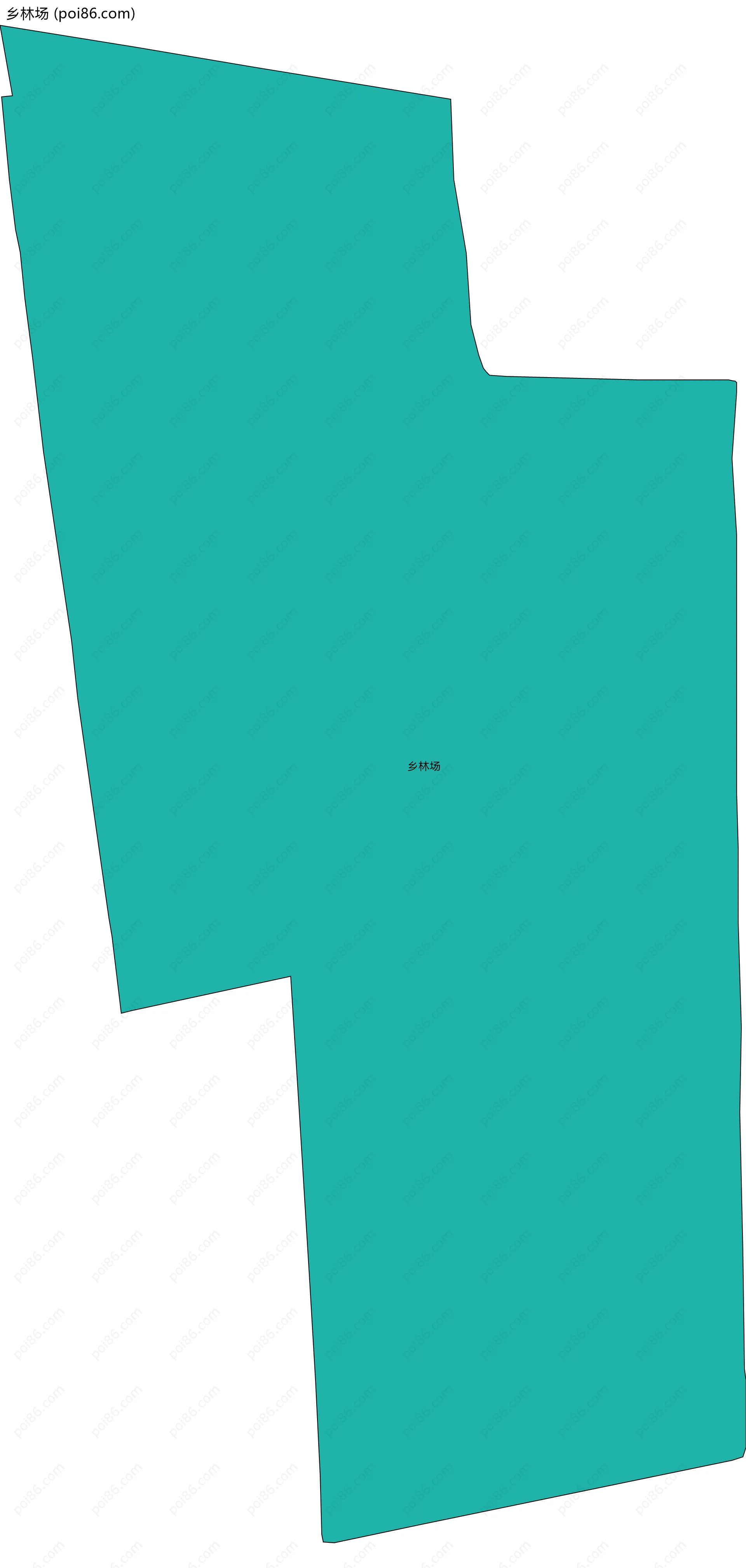 乡林场边界地图