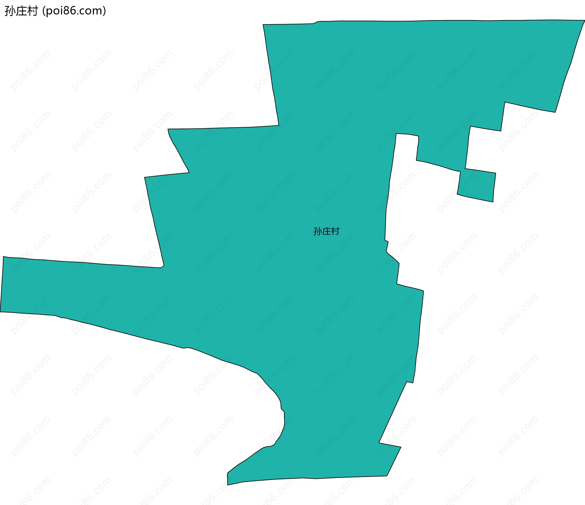 孙庄村边界地图