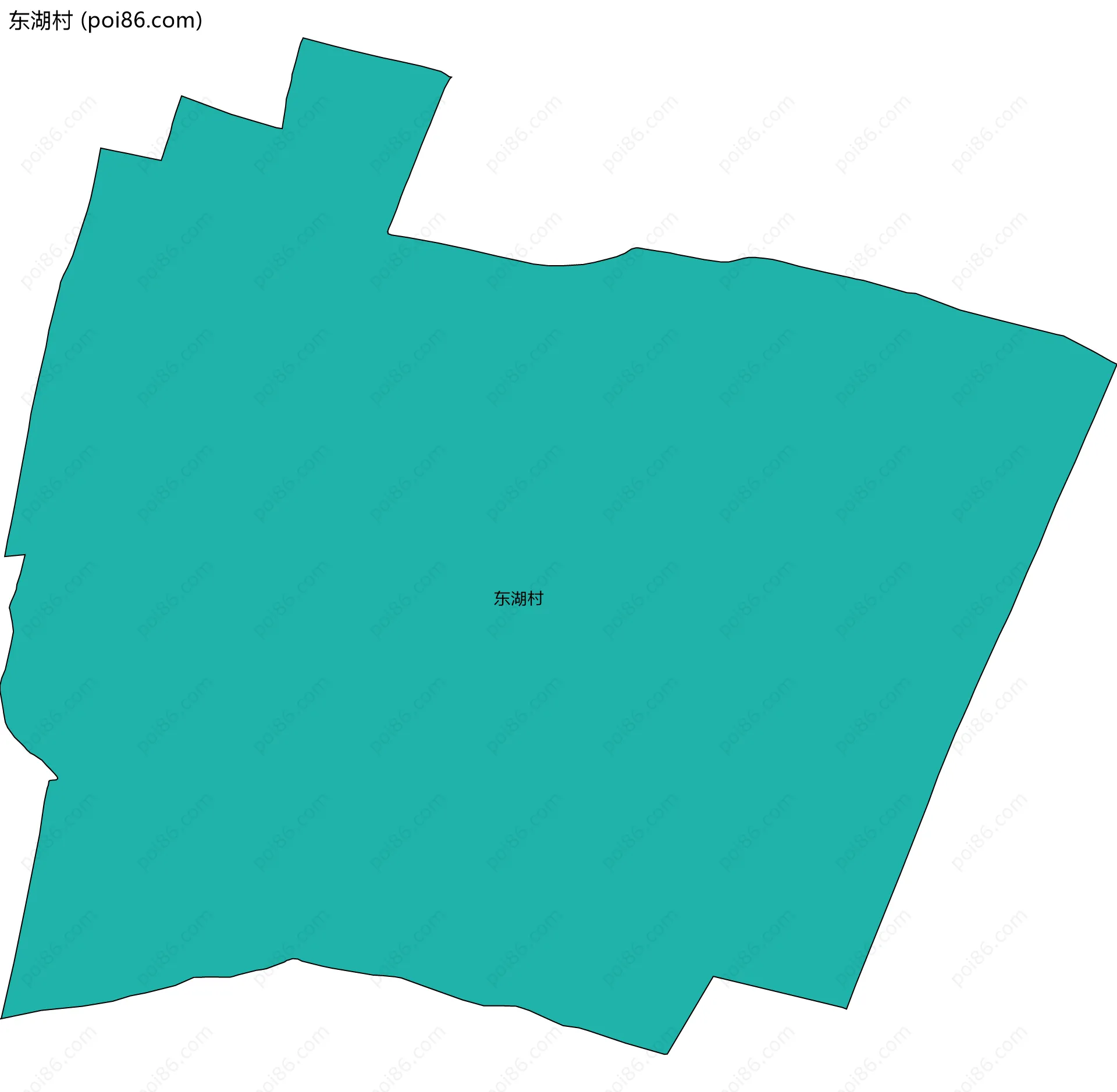 东湖村边界地图