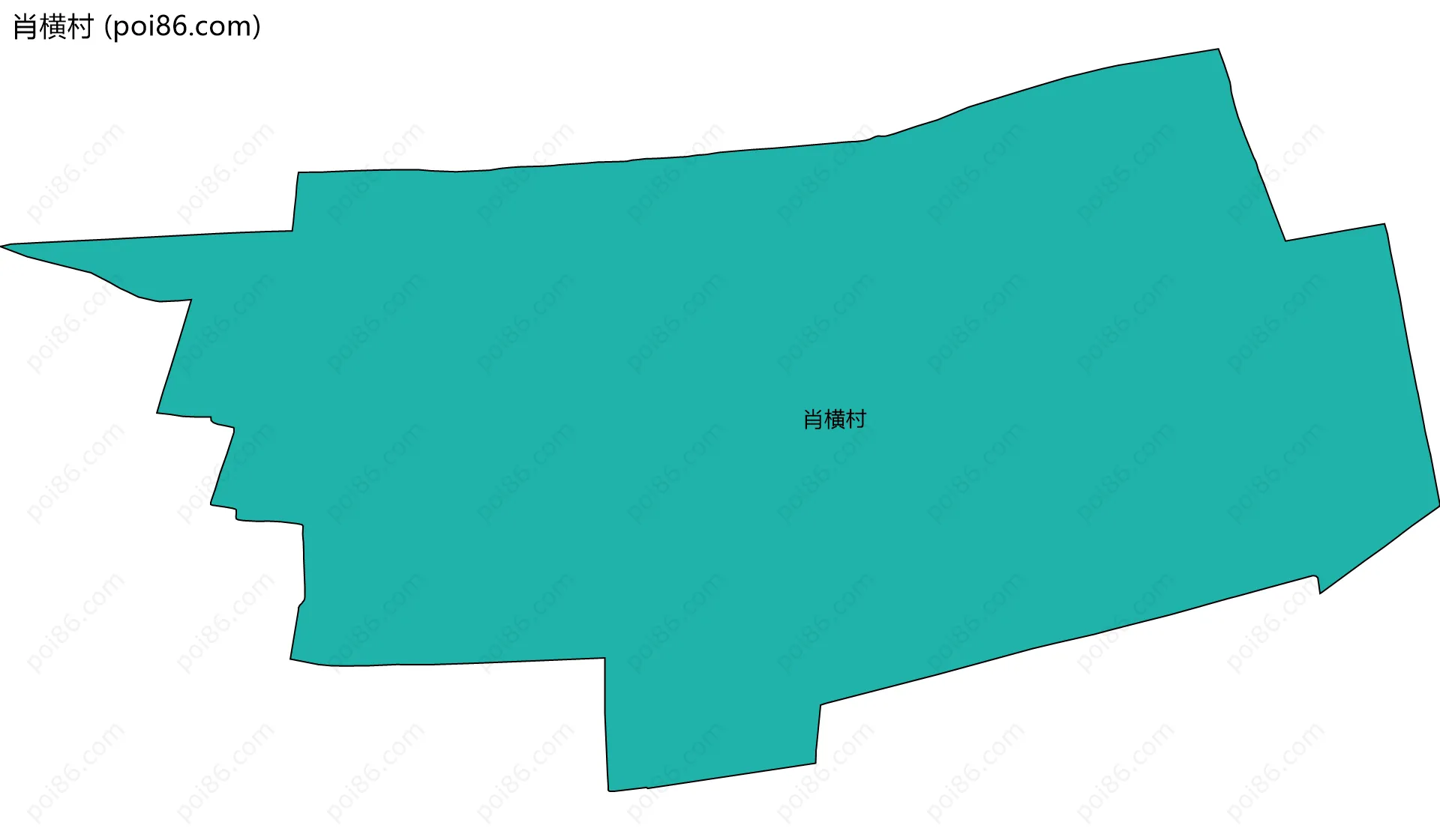 肖横村边界地图