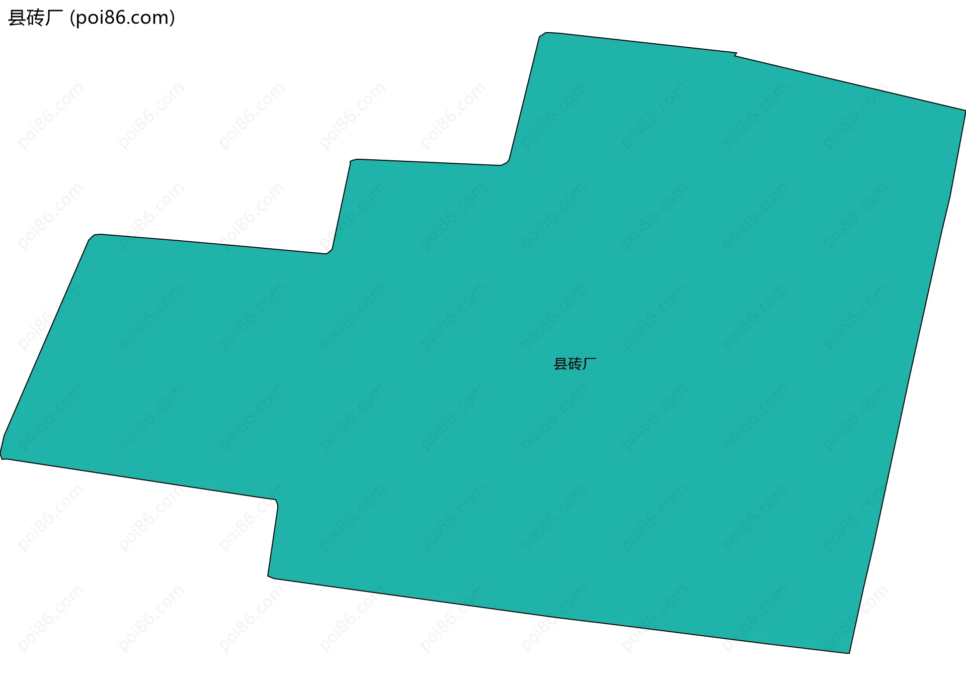 县砖厂边界地图