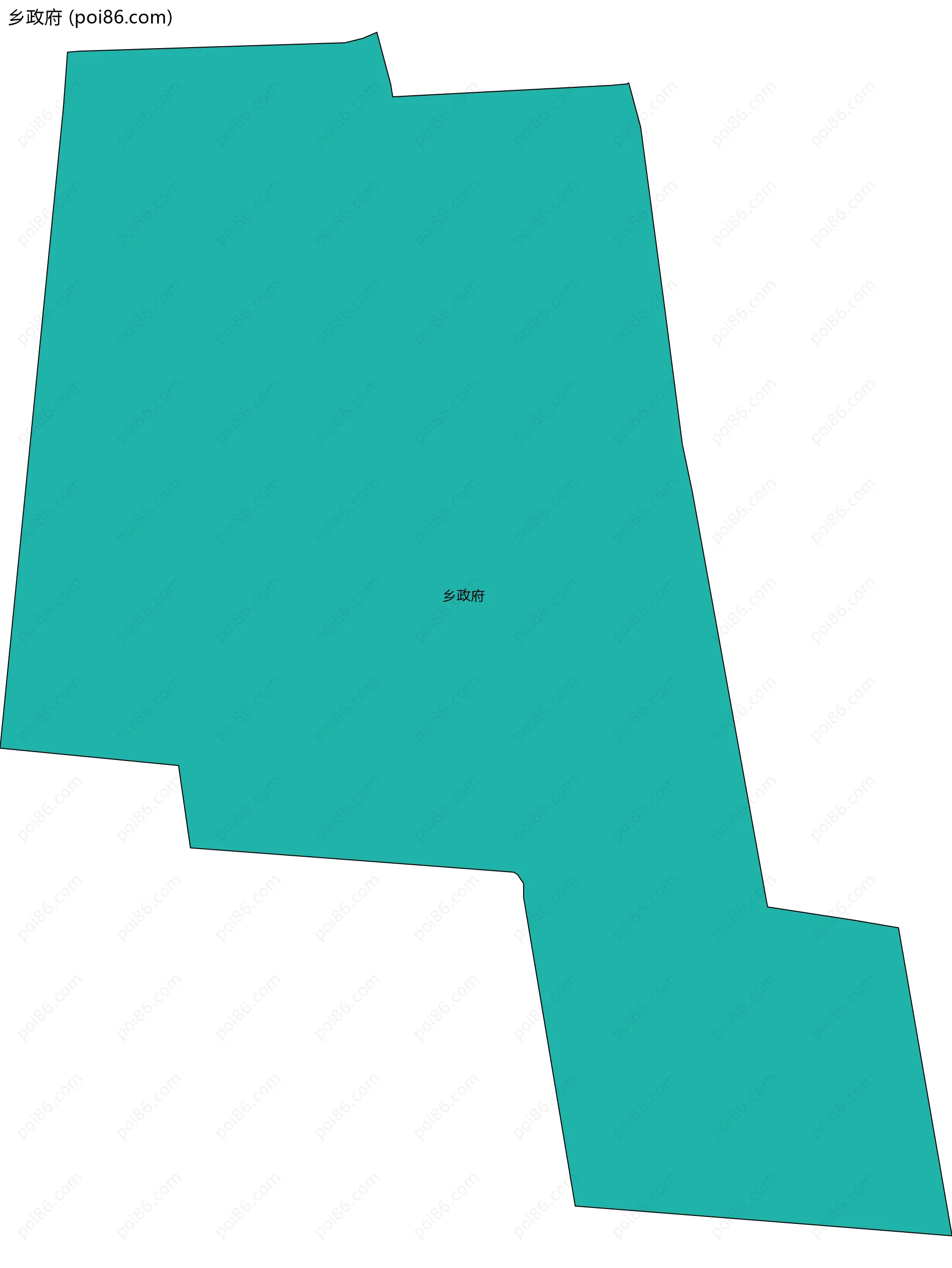 乡政府边界地图