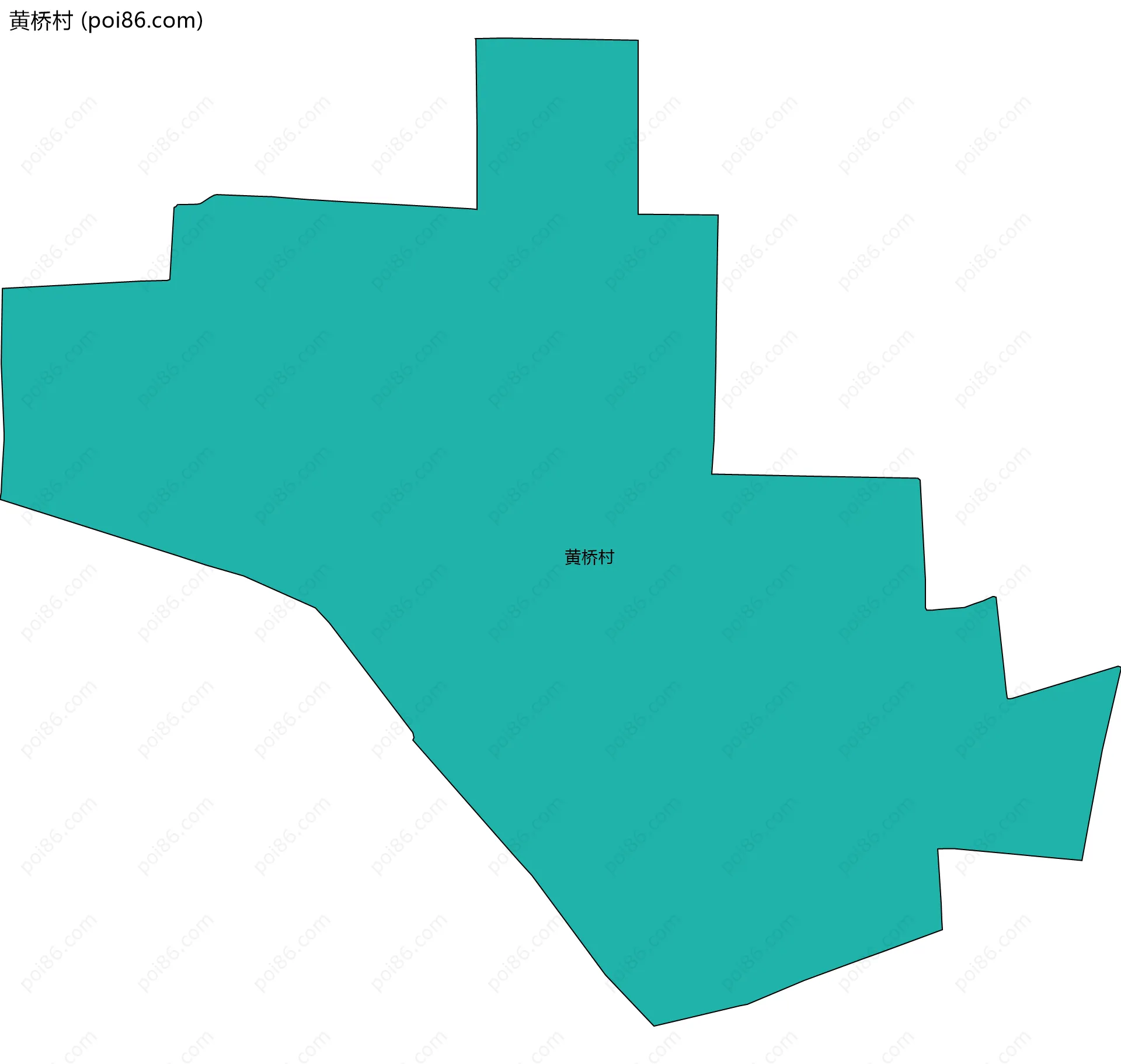 黄桥村边界地图