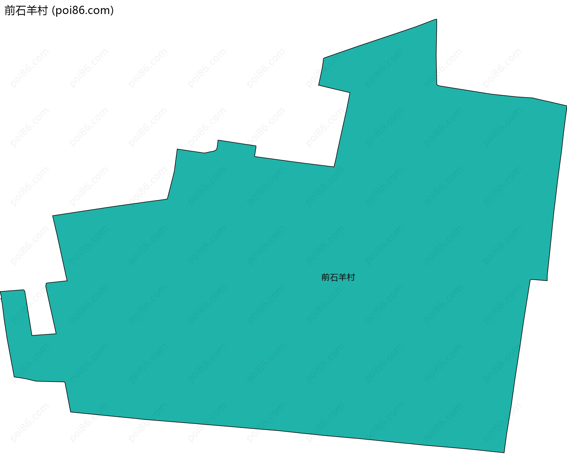 前石羊村边界地图