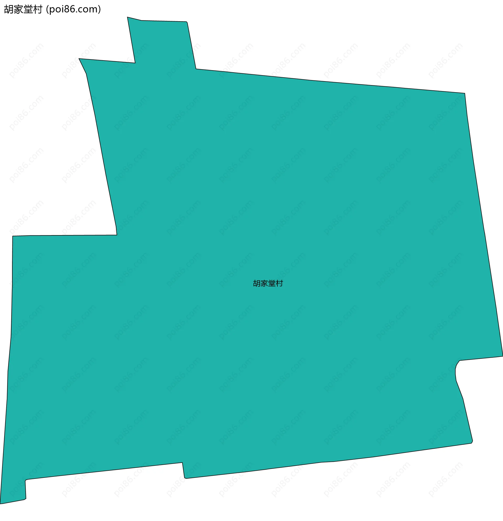 胡家堂村边界地图