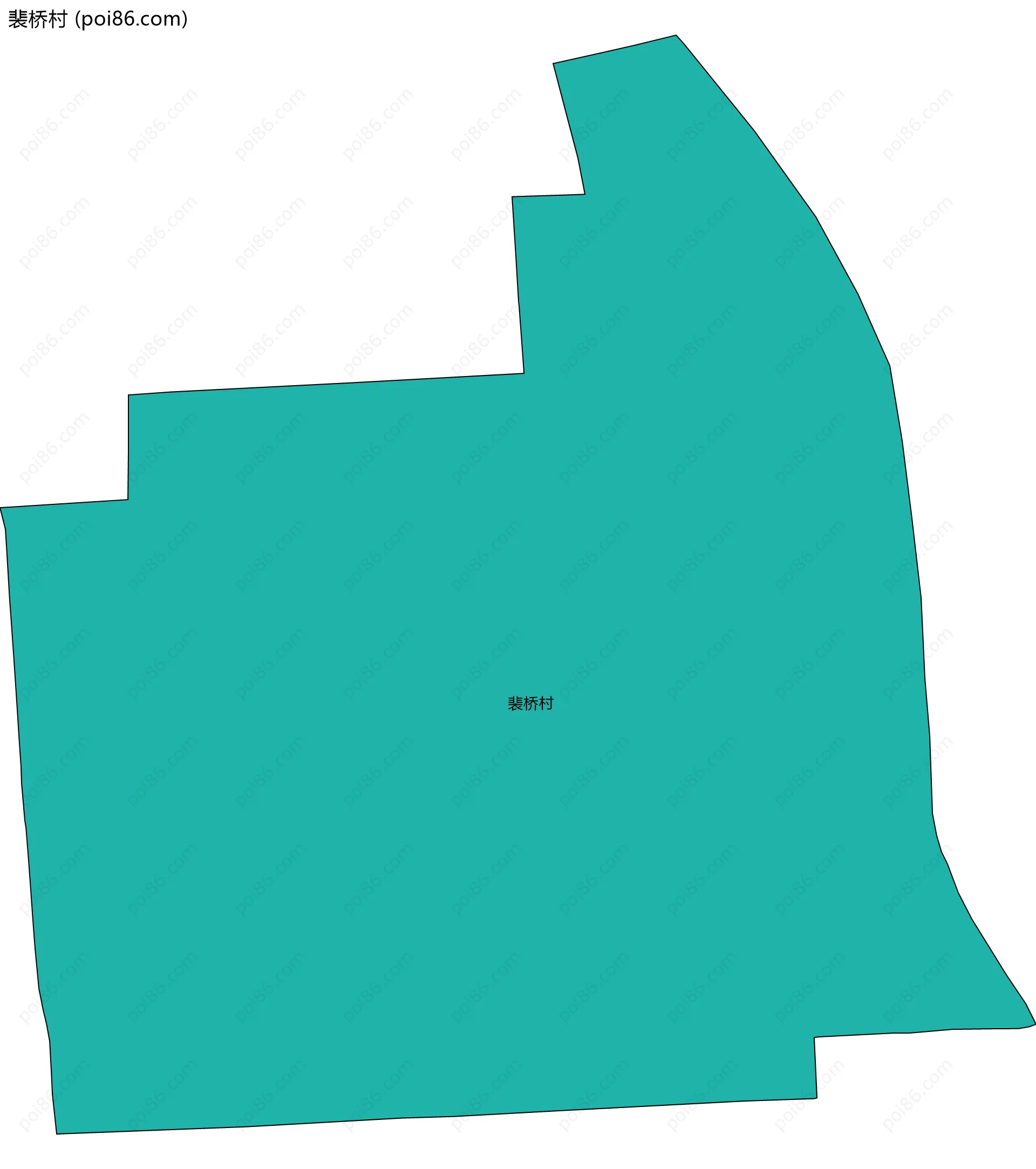 裴桥村边界地图