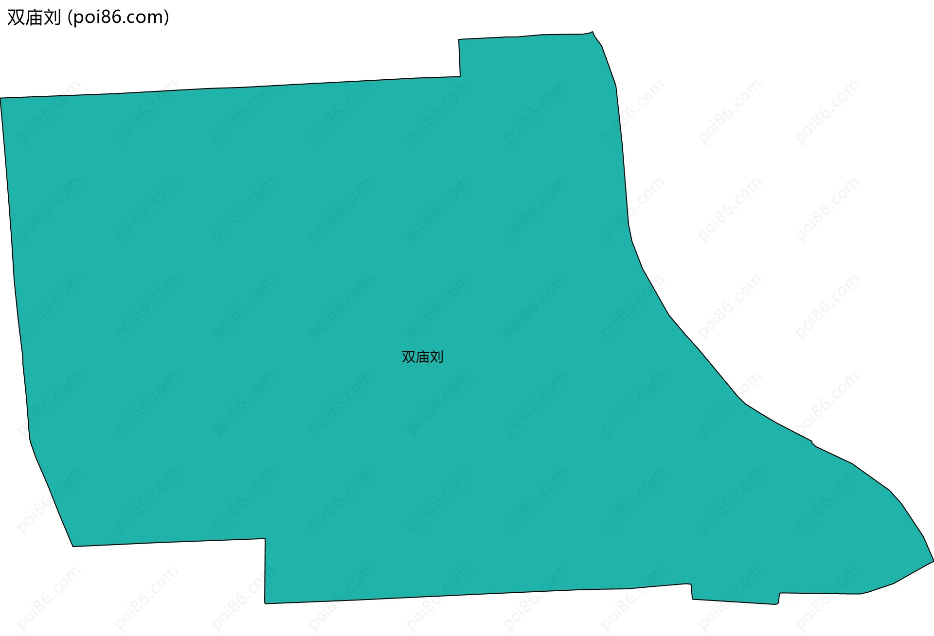 双庙刘边界地图