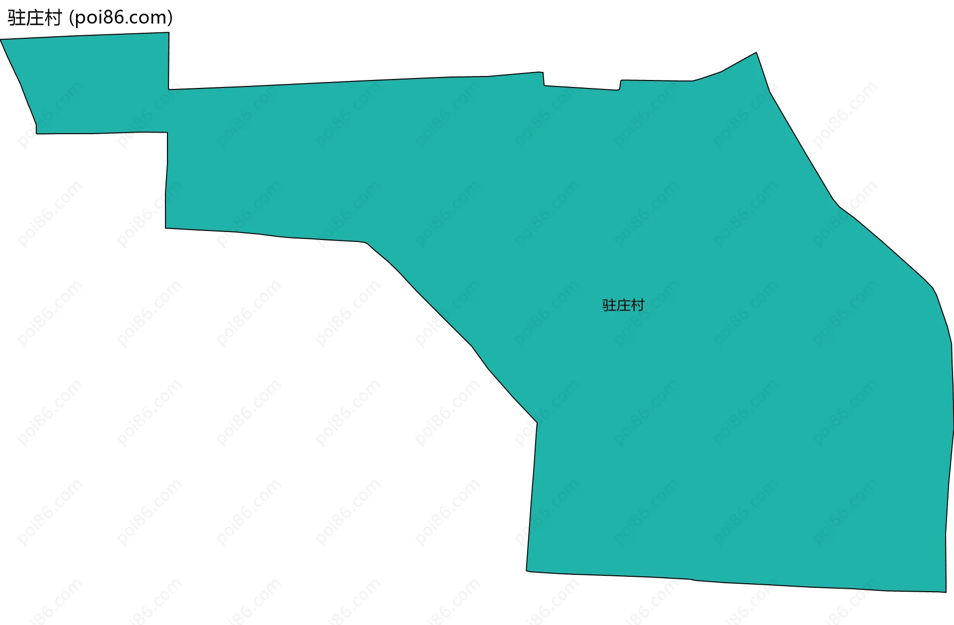 驻庄村边界地图