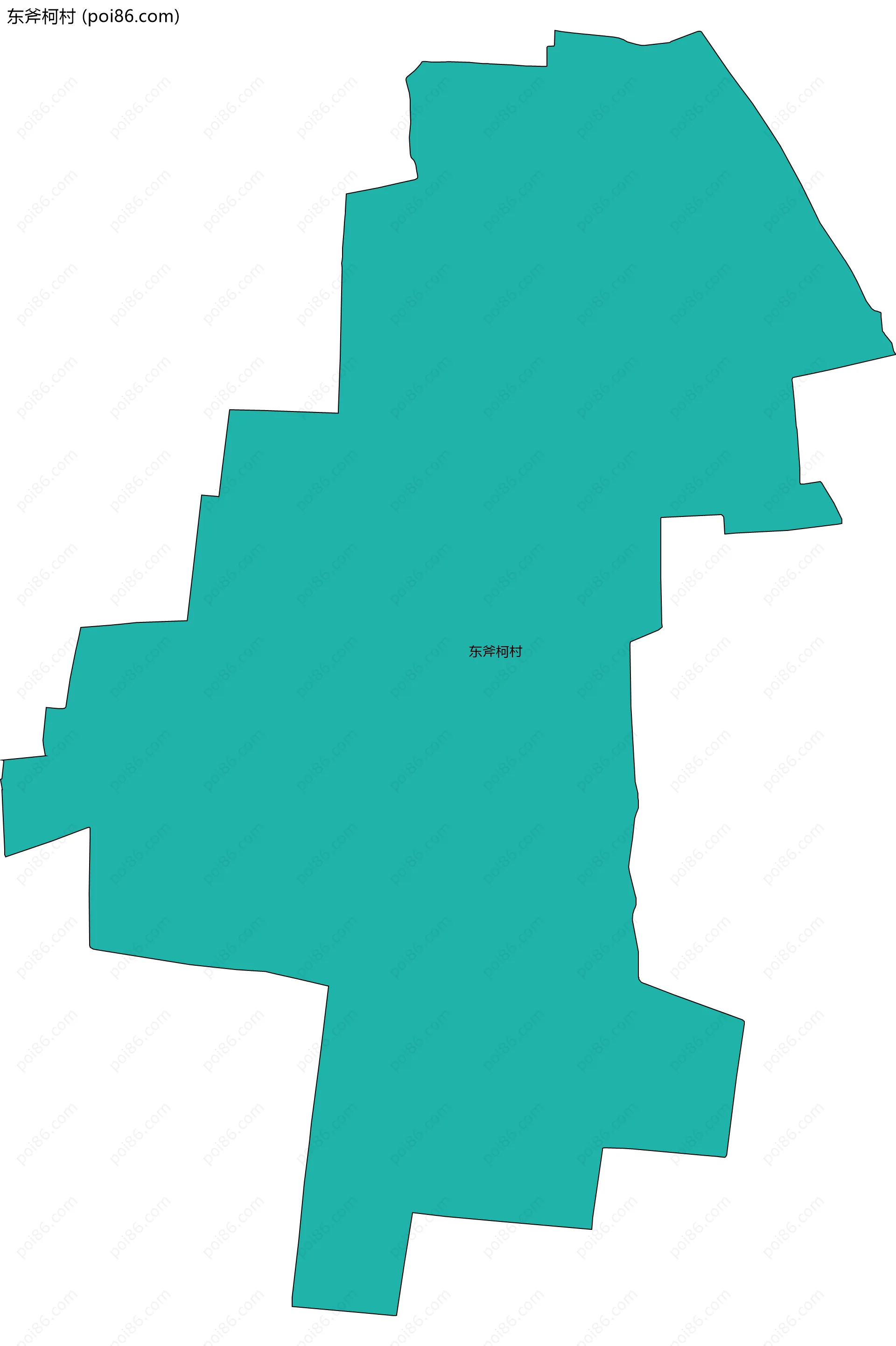 东斧柯村边界地图