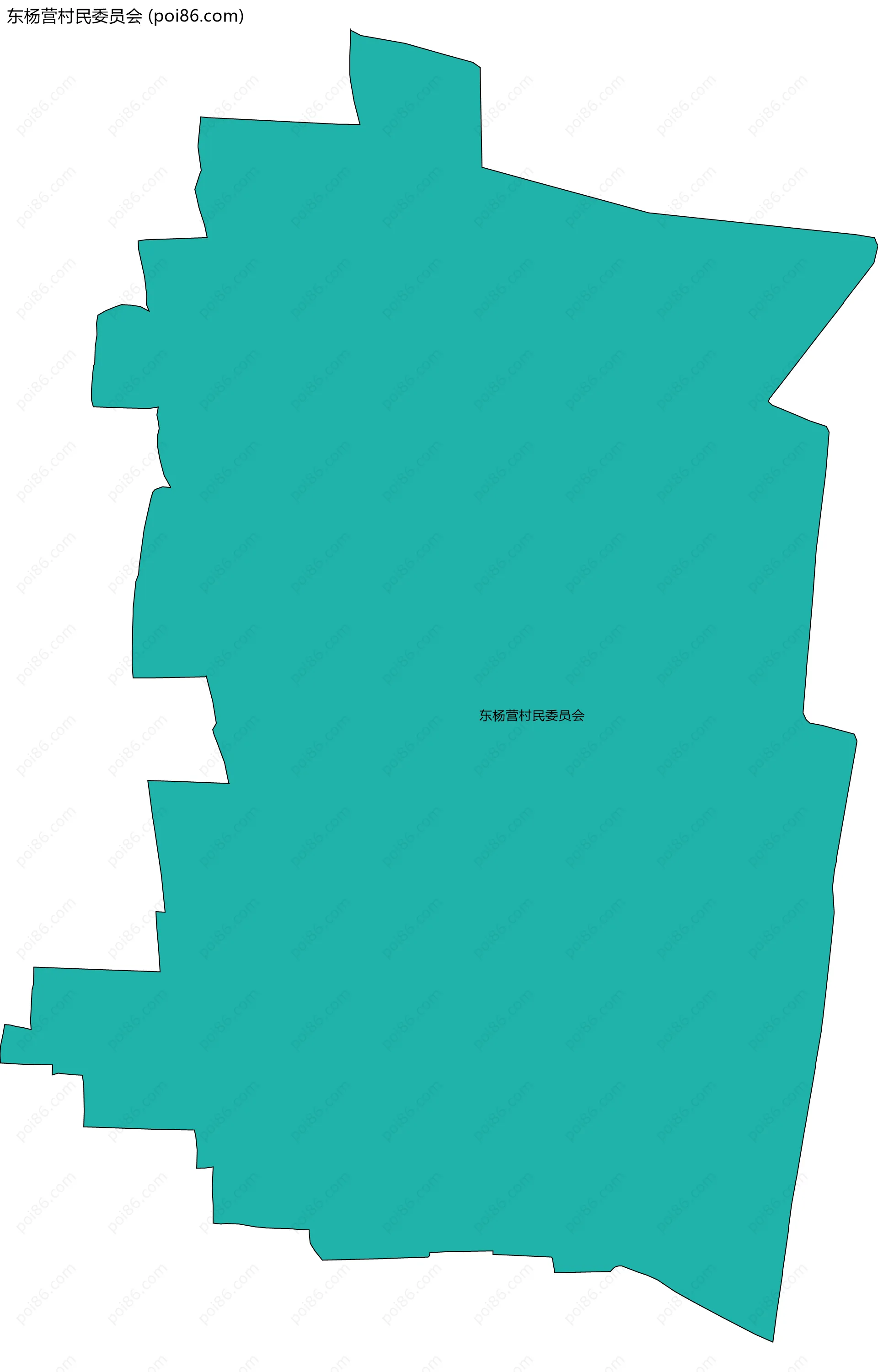 东杨营村民委员会边界地图