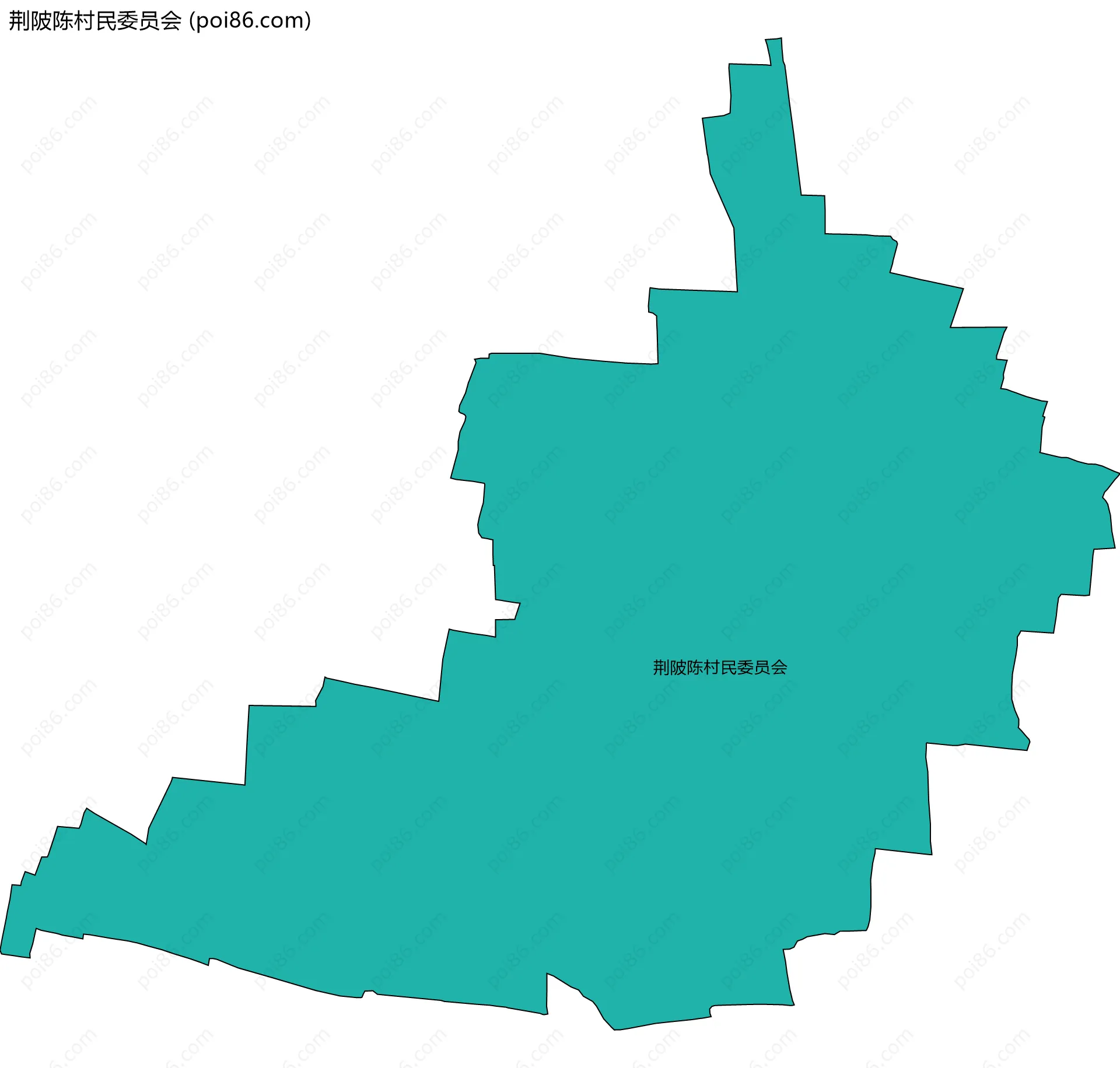 荆陂陈村民委员会边界地图