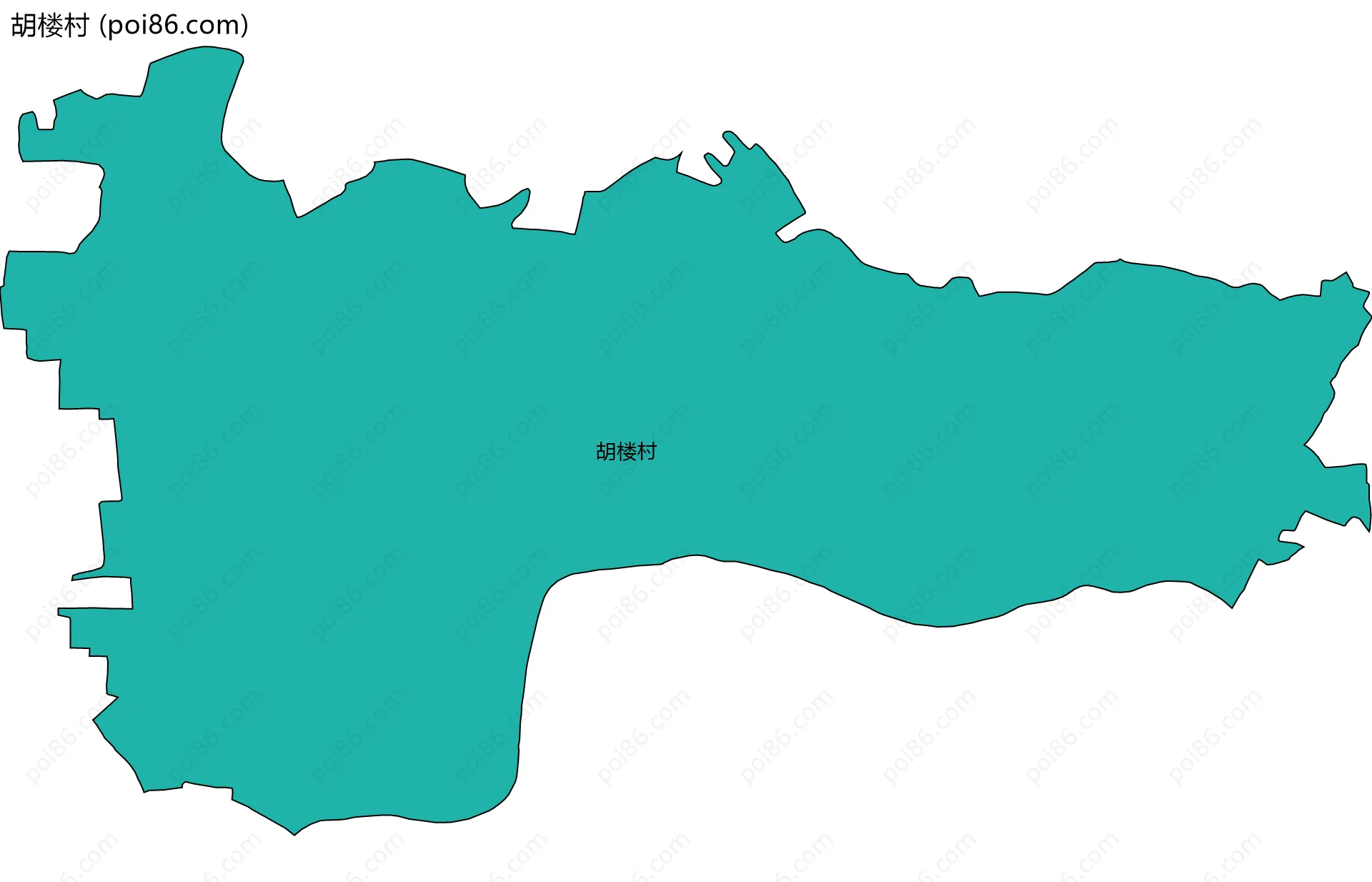 胡楼村边界地图