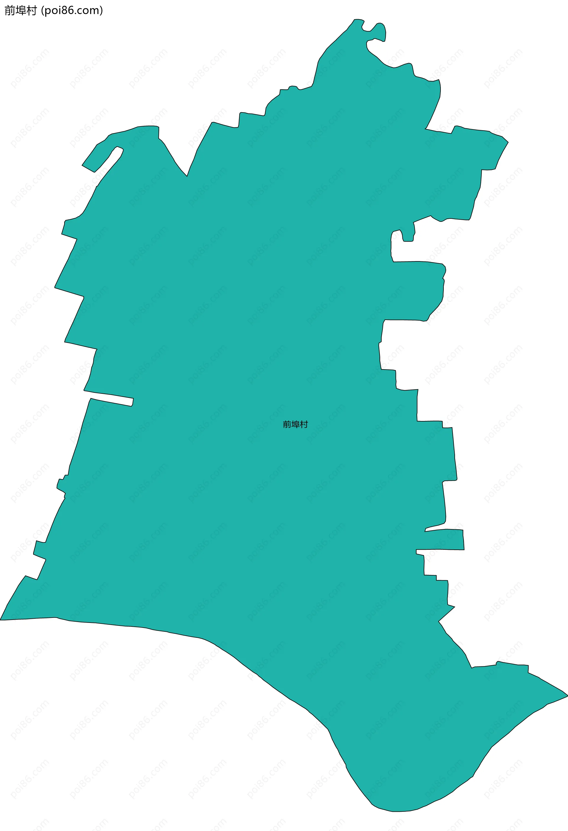 前埠村边界地图