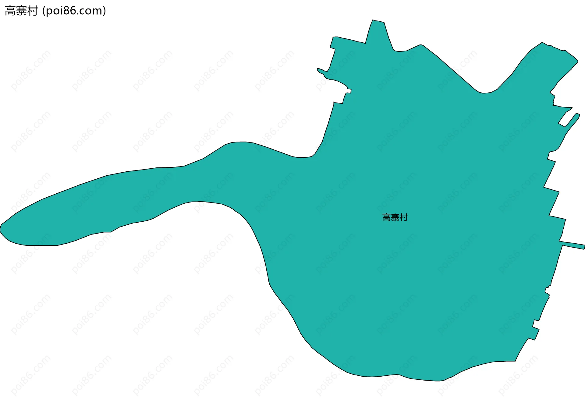 高寨村边界地图
