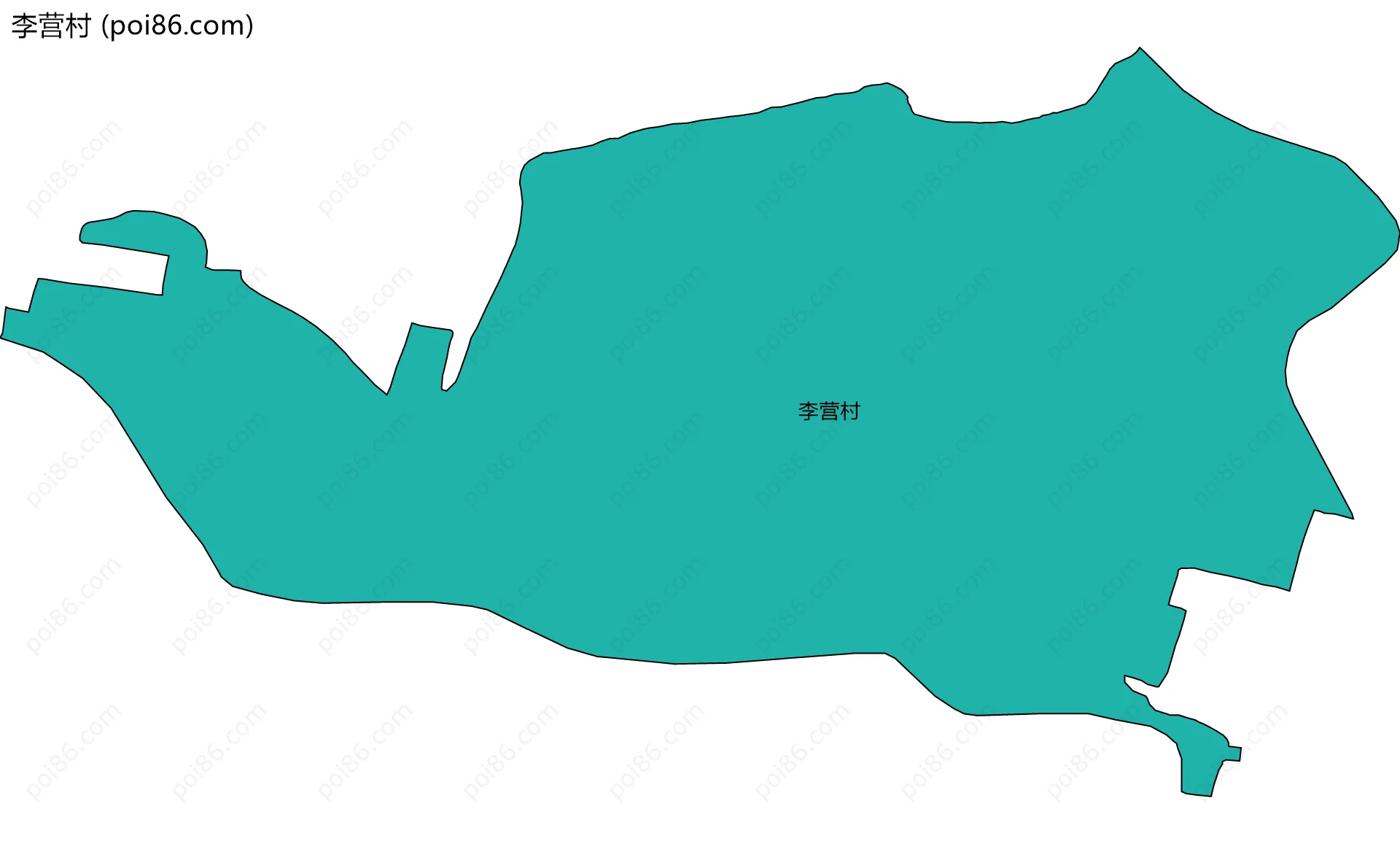 李营村边界地图