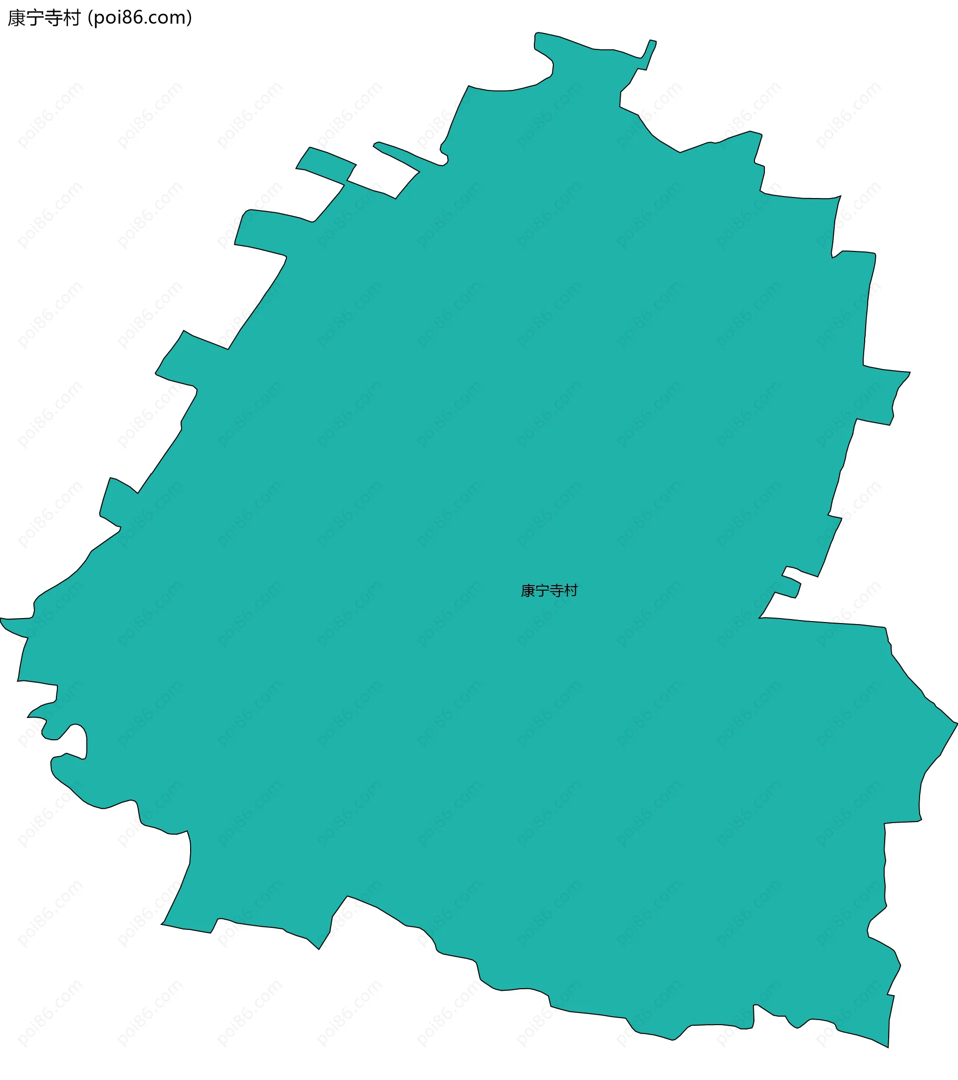 康宁寺村边界地图