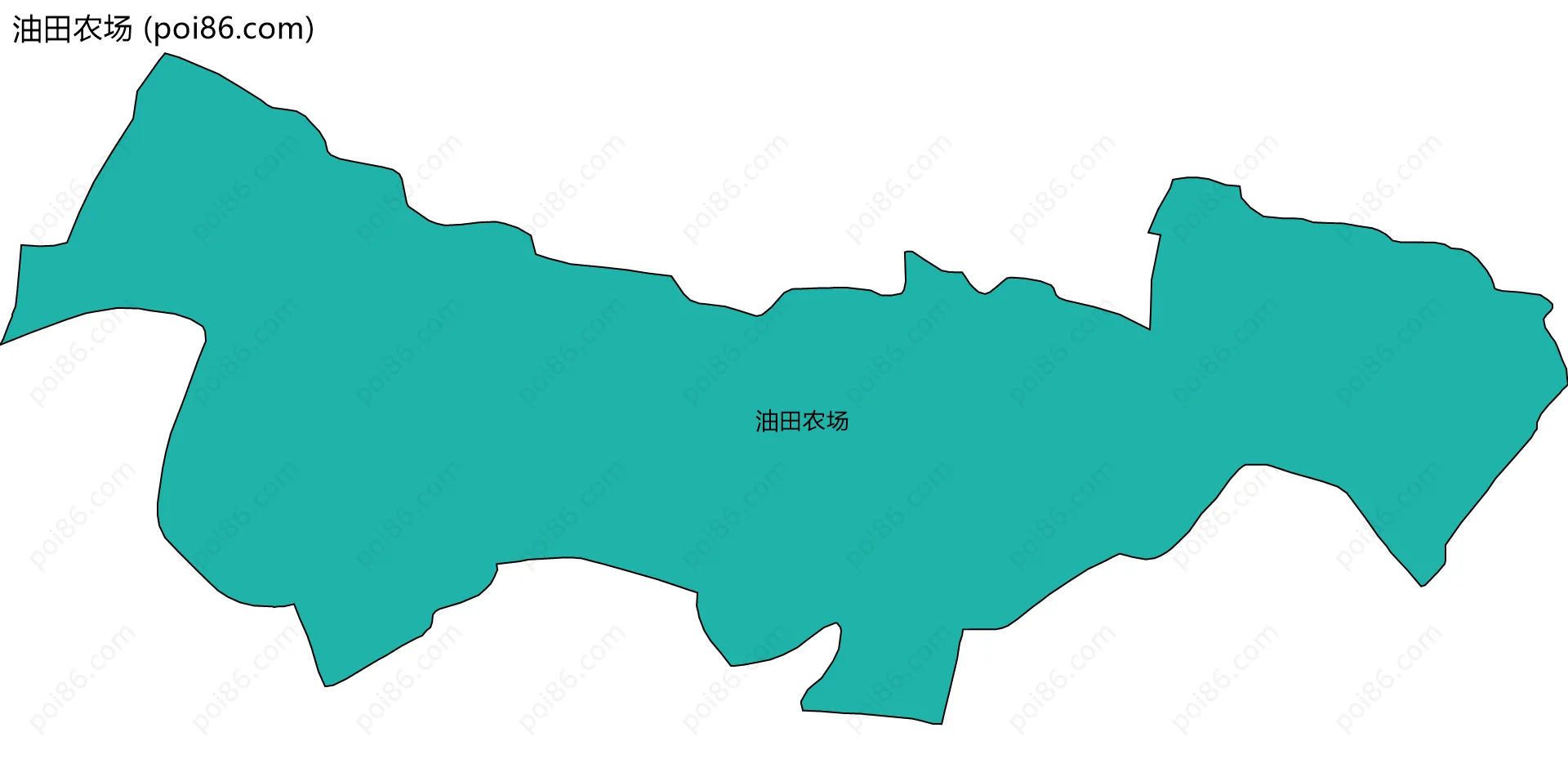 油田农场边界地图