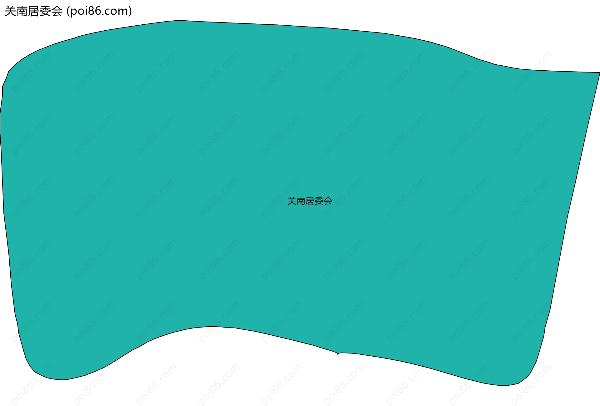 关南居委会边界地图