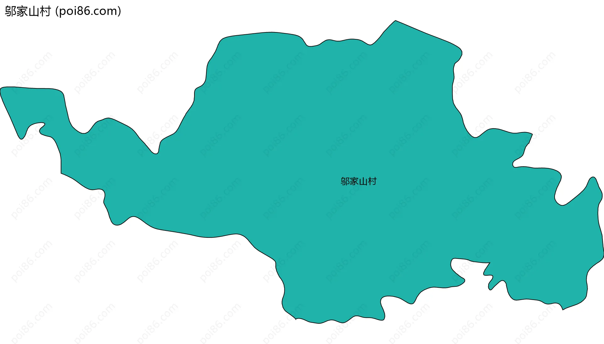 邬家山村边界地图
