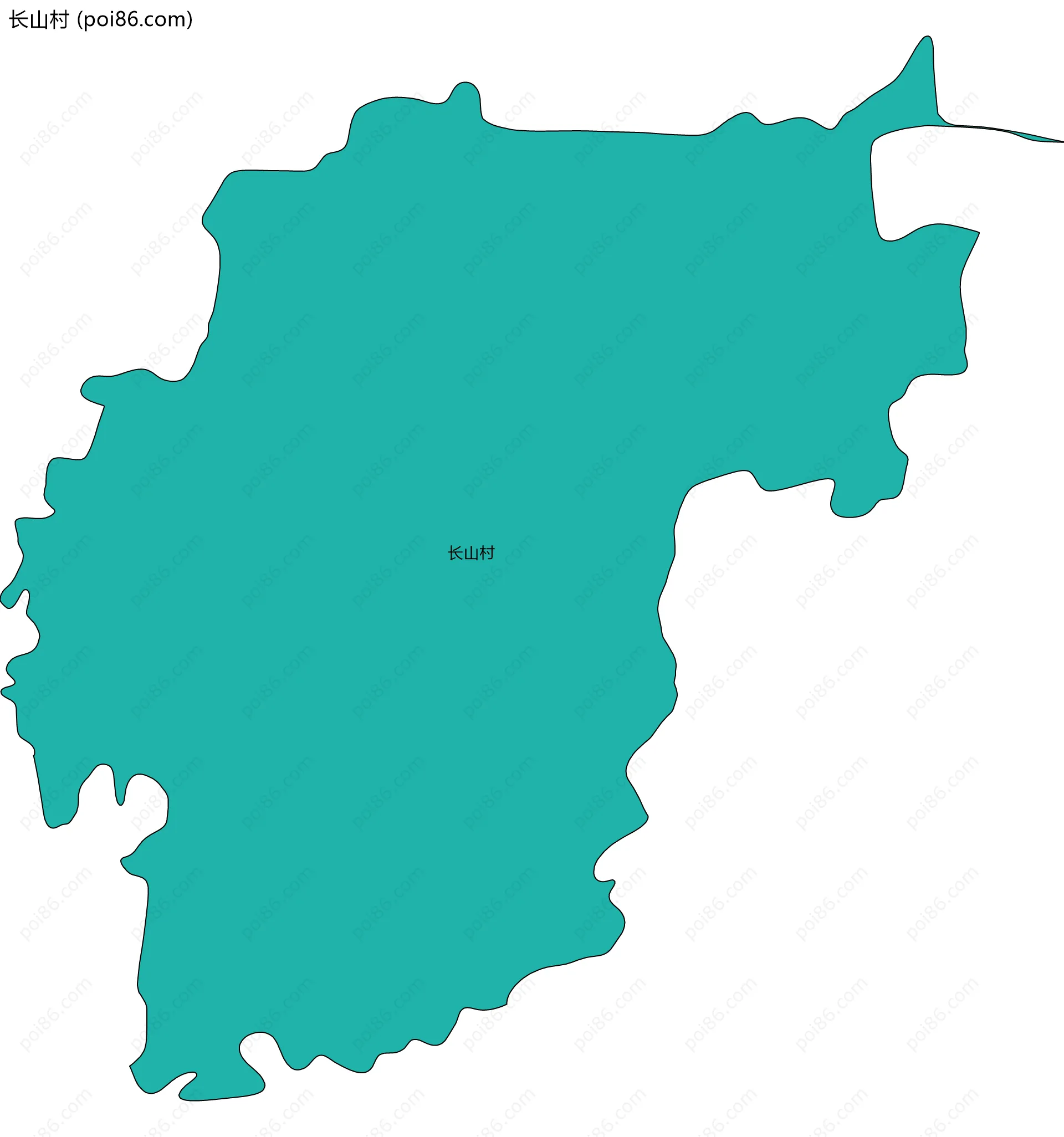 长山村边界地图