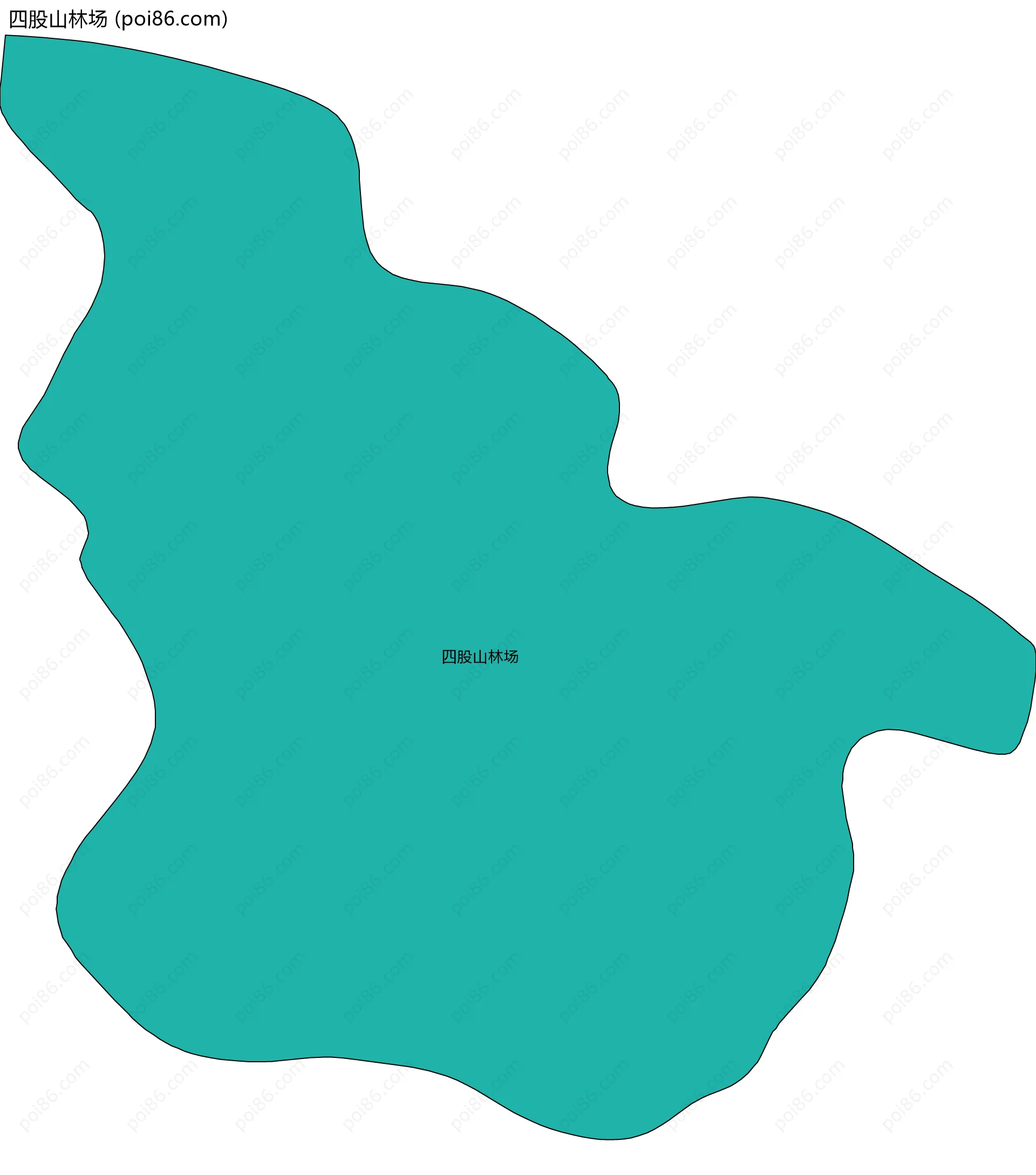 四股山林场边界地图