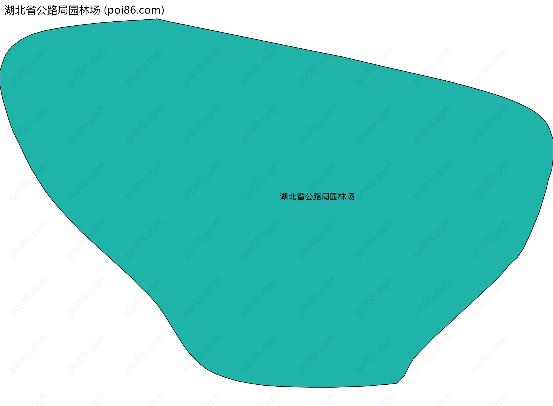 湖北省公路局园林场边界地图