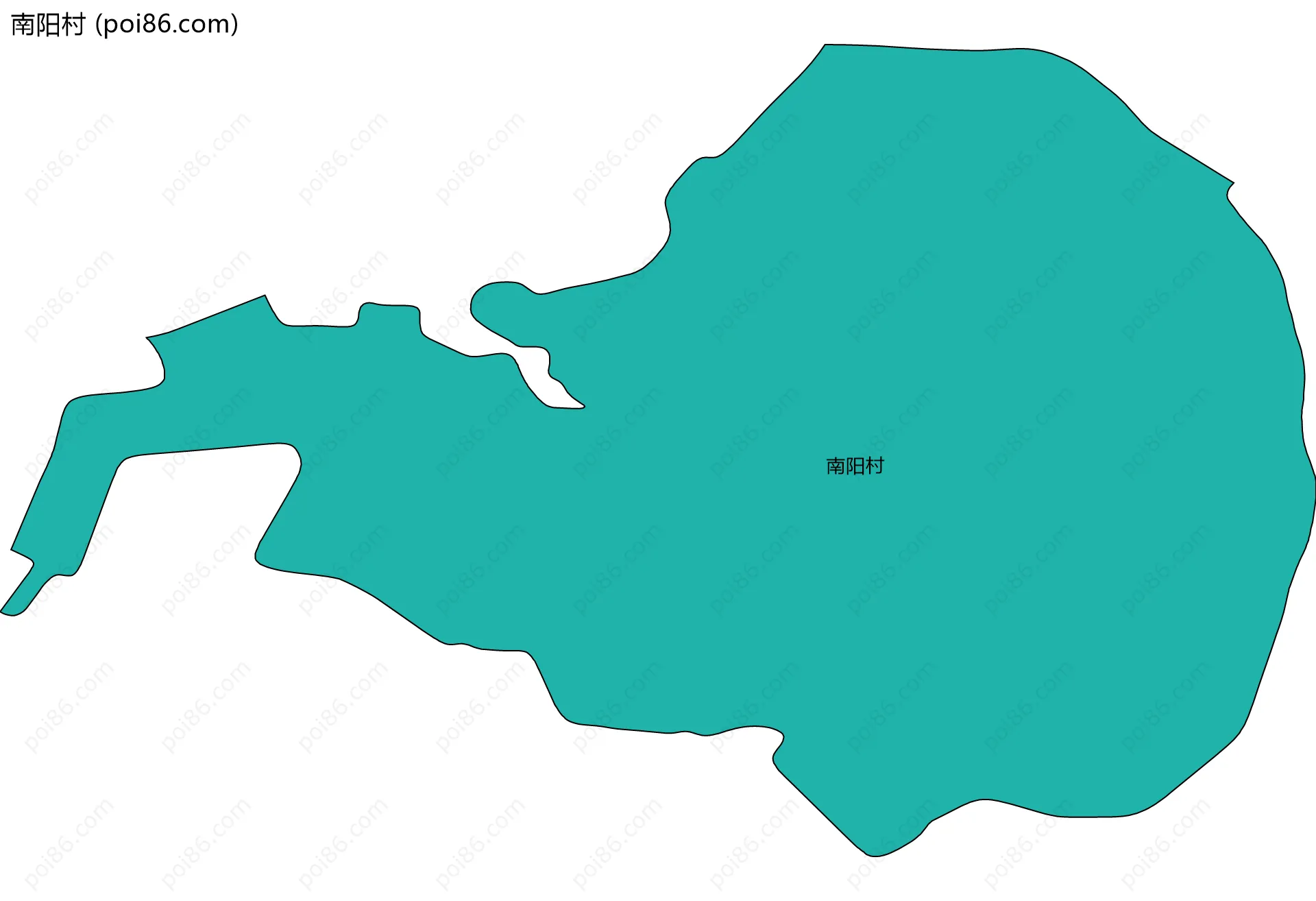 南阳村边界地图