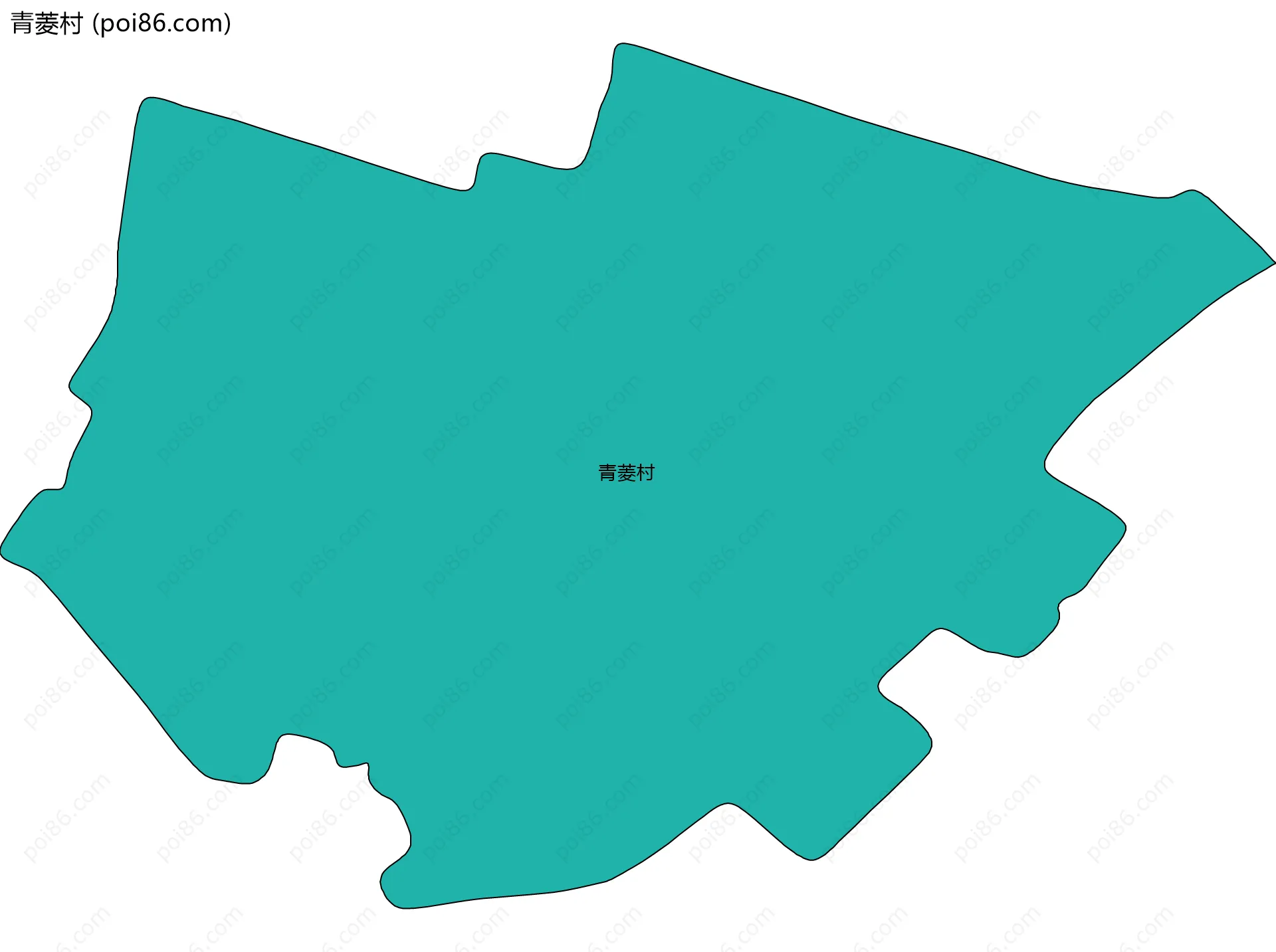 青菱村边界地图