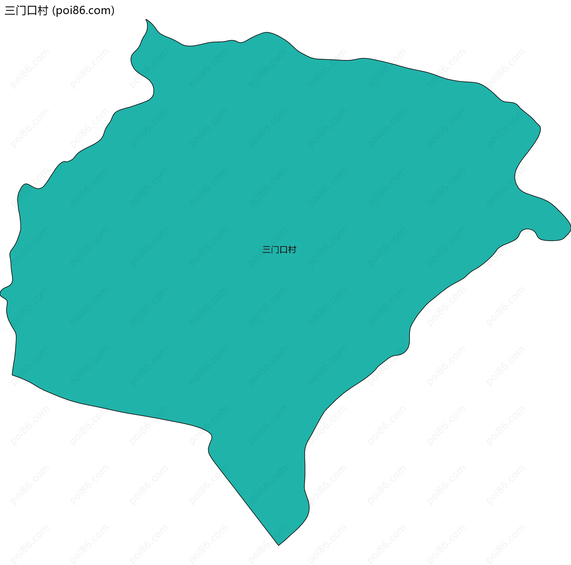 三门口村边界地图