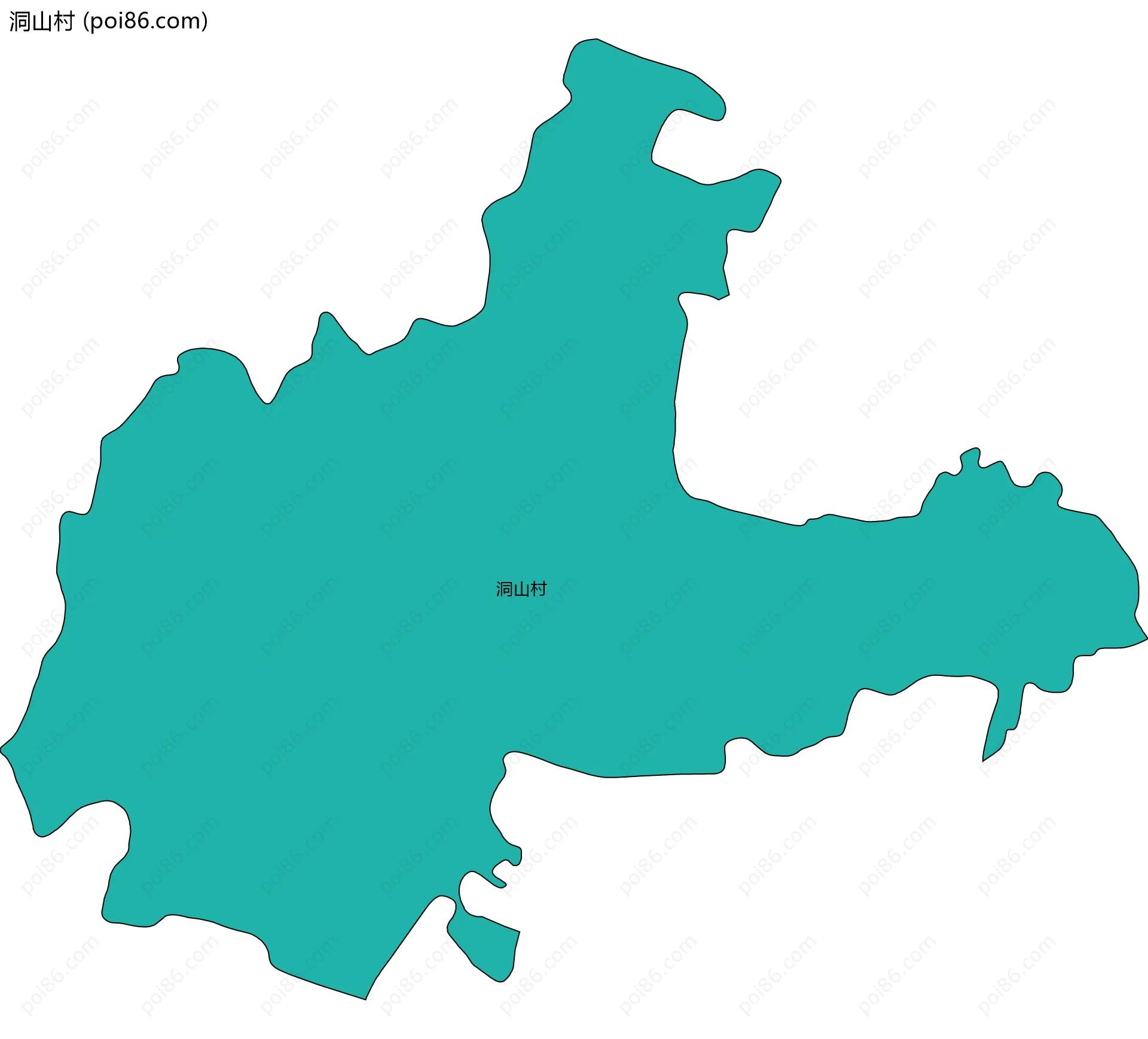 洞山村边界地图