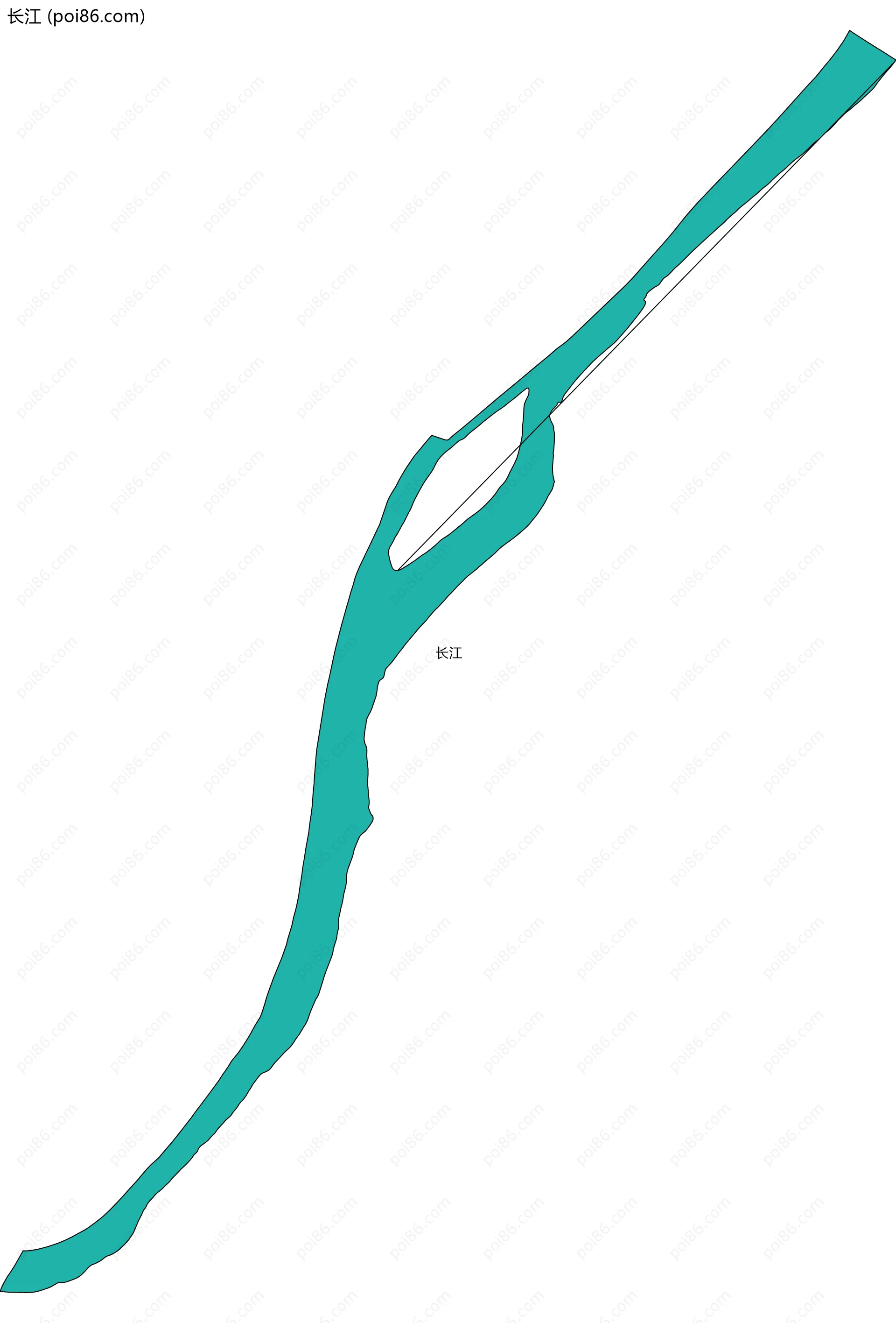 长江边界地图