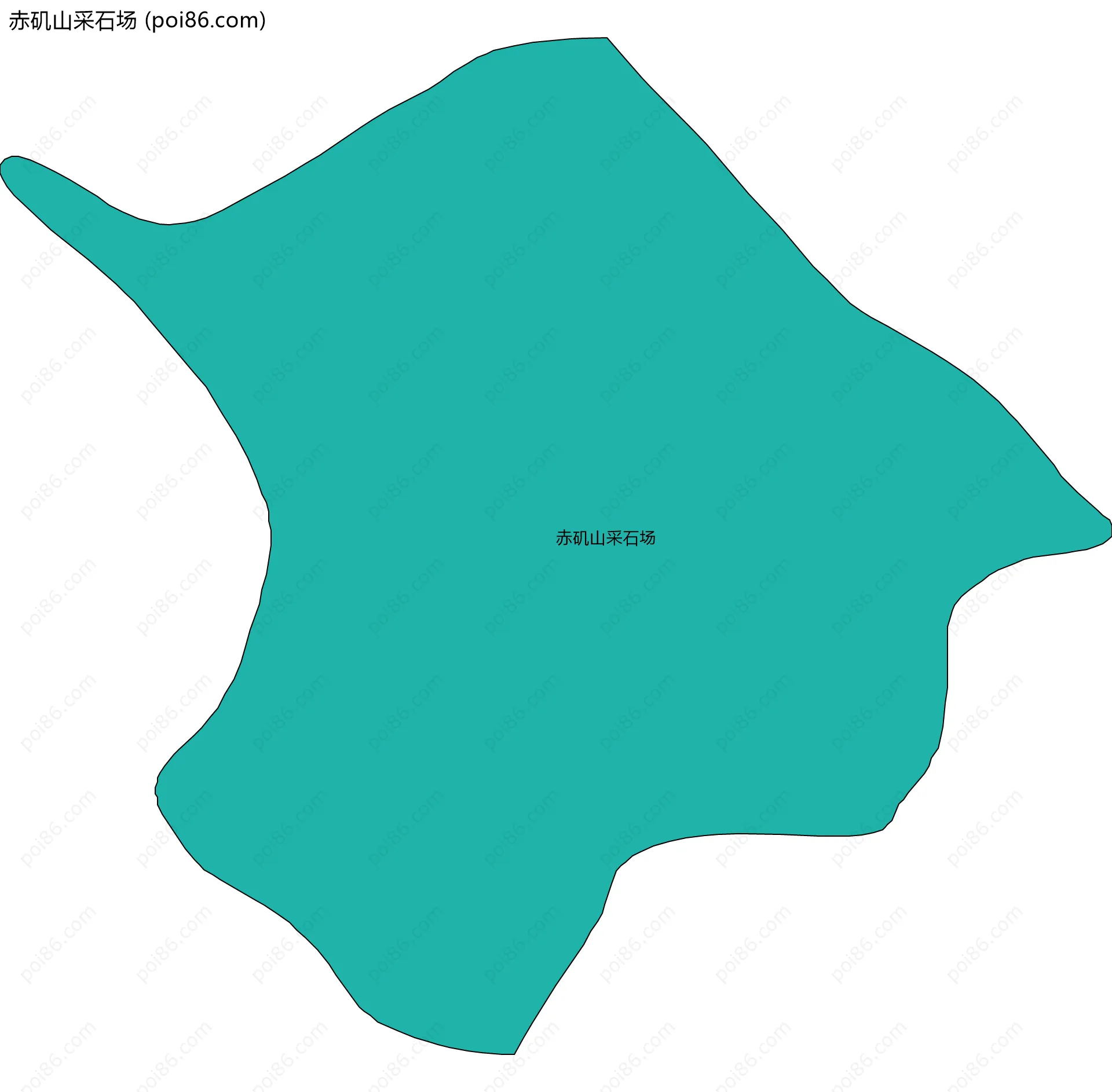 赤矶山采石场边界地图