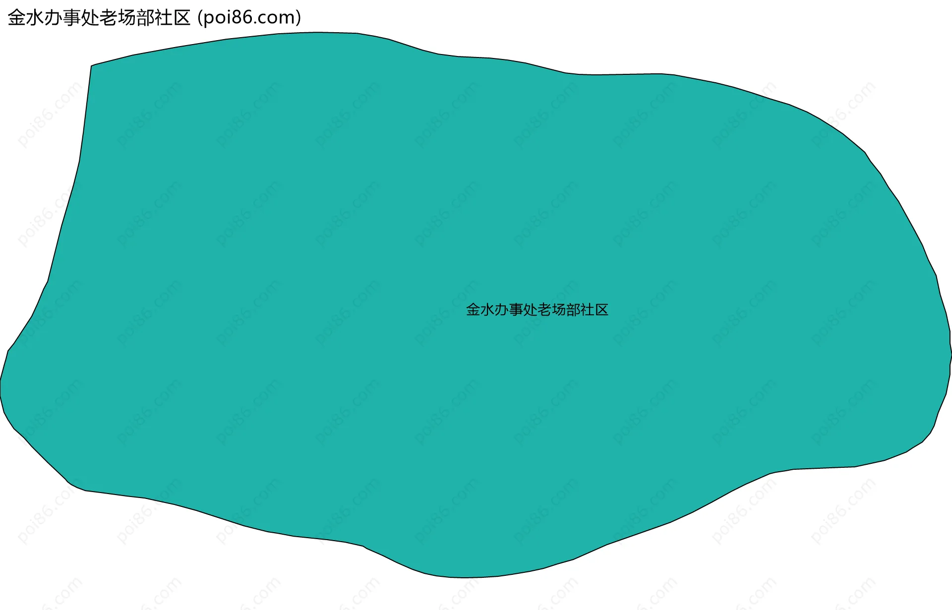 金水办事处老场部社区边界地图