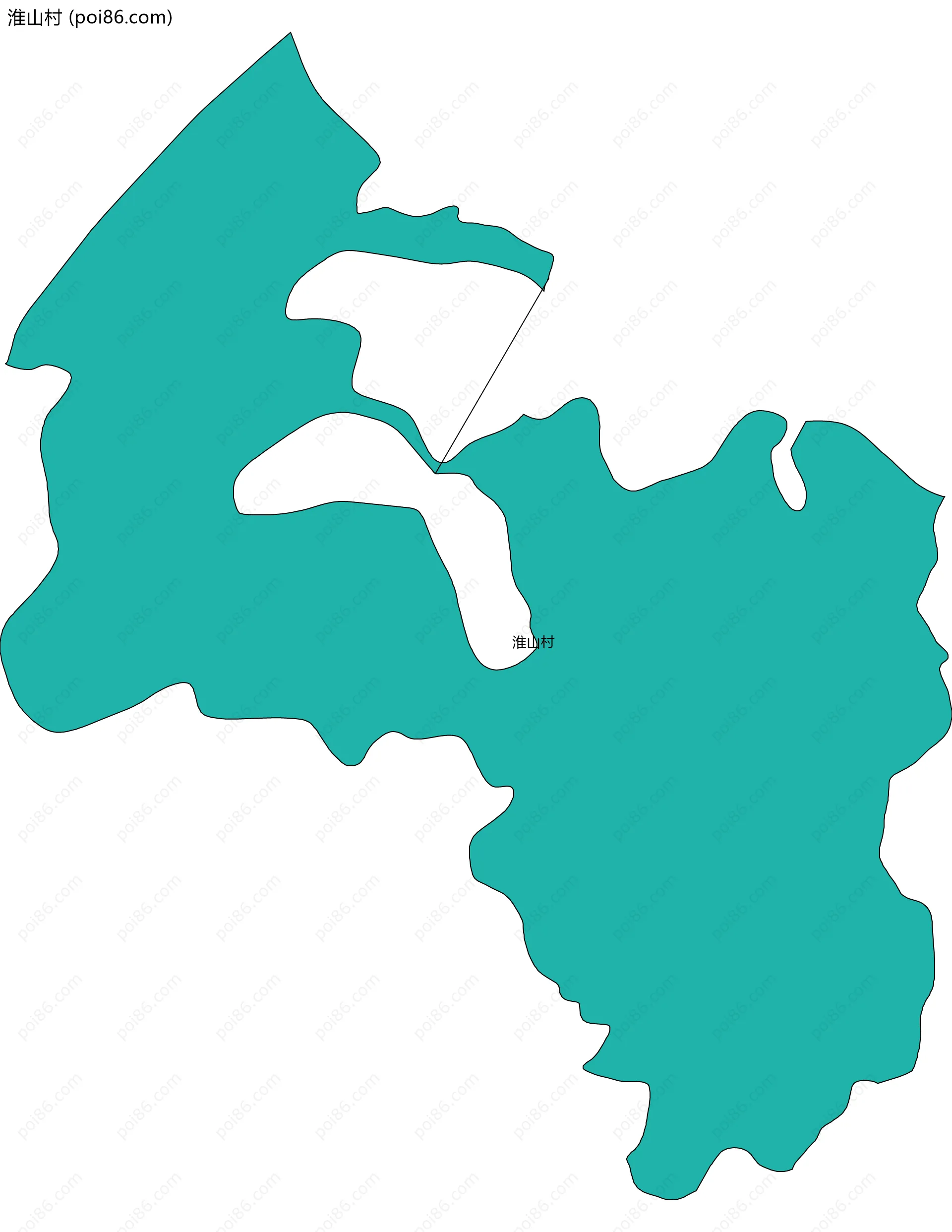 淮山村边界地图