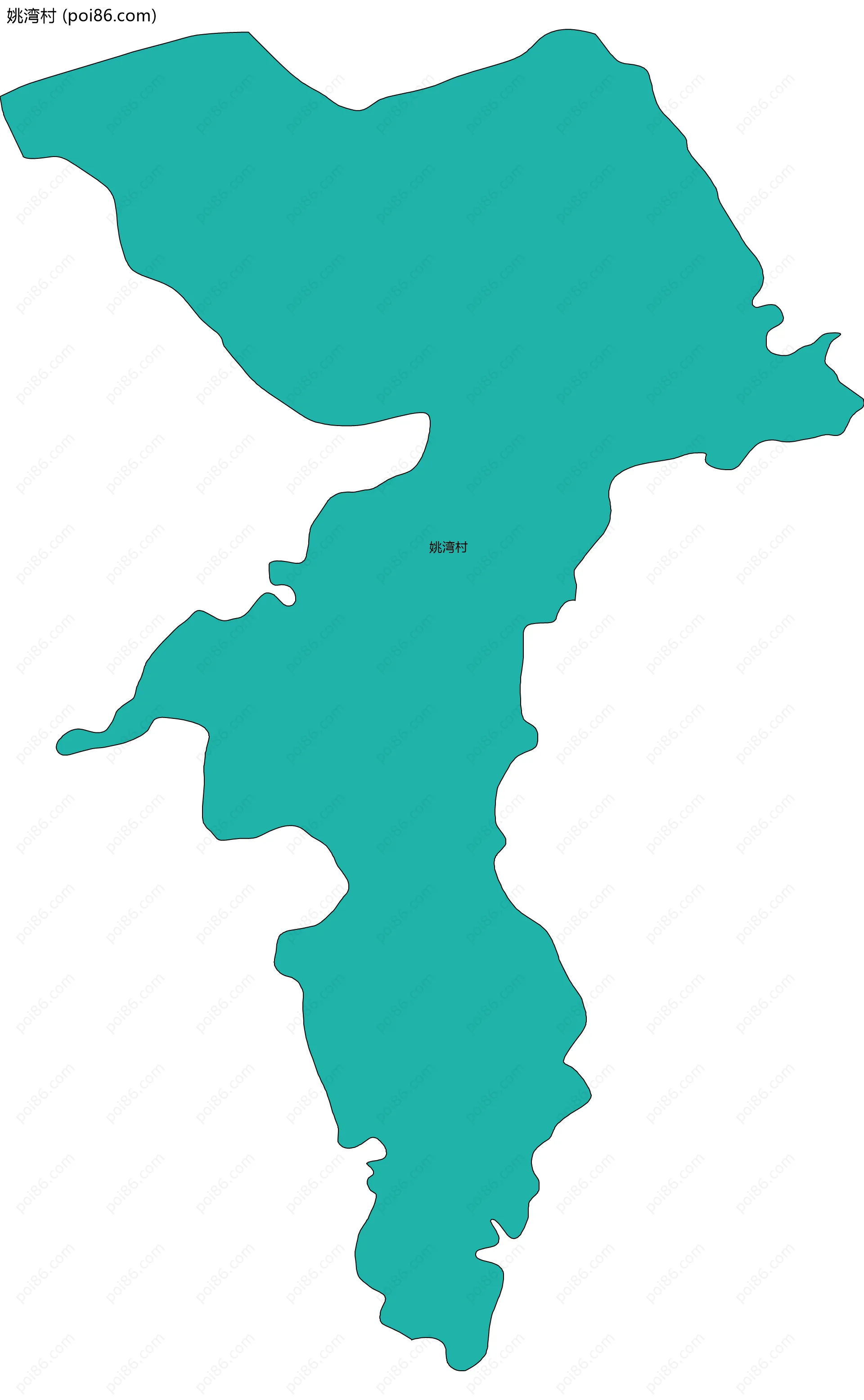 姚湾村边界地图