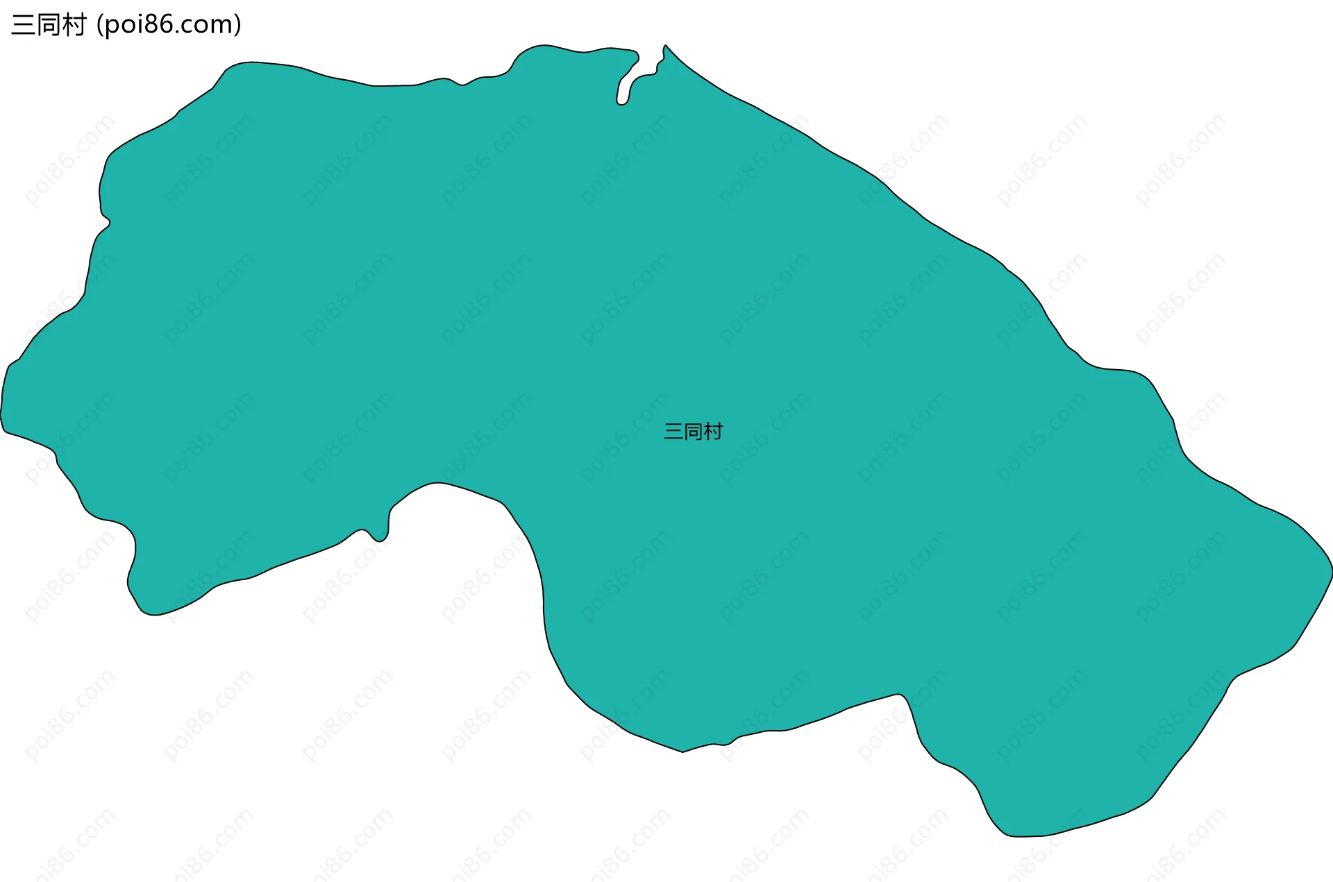 三同村边界地图